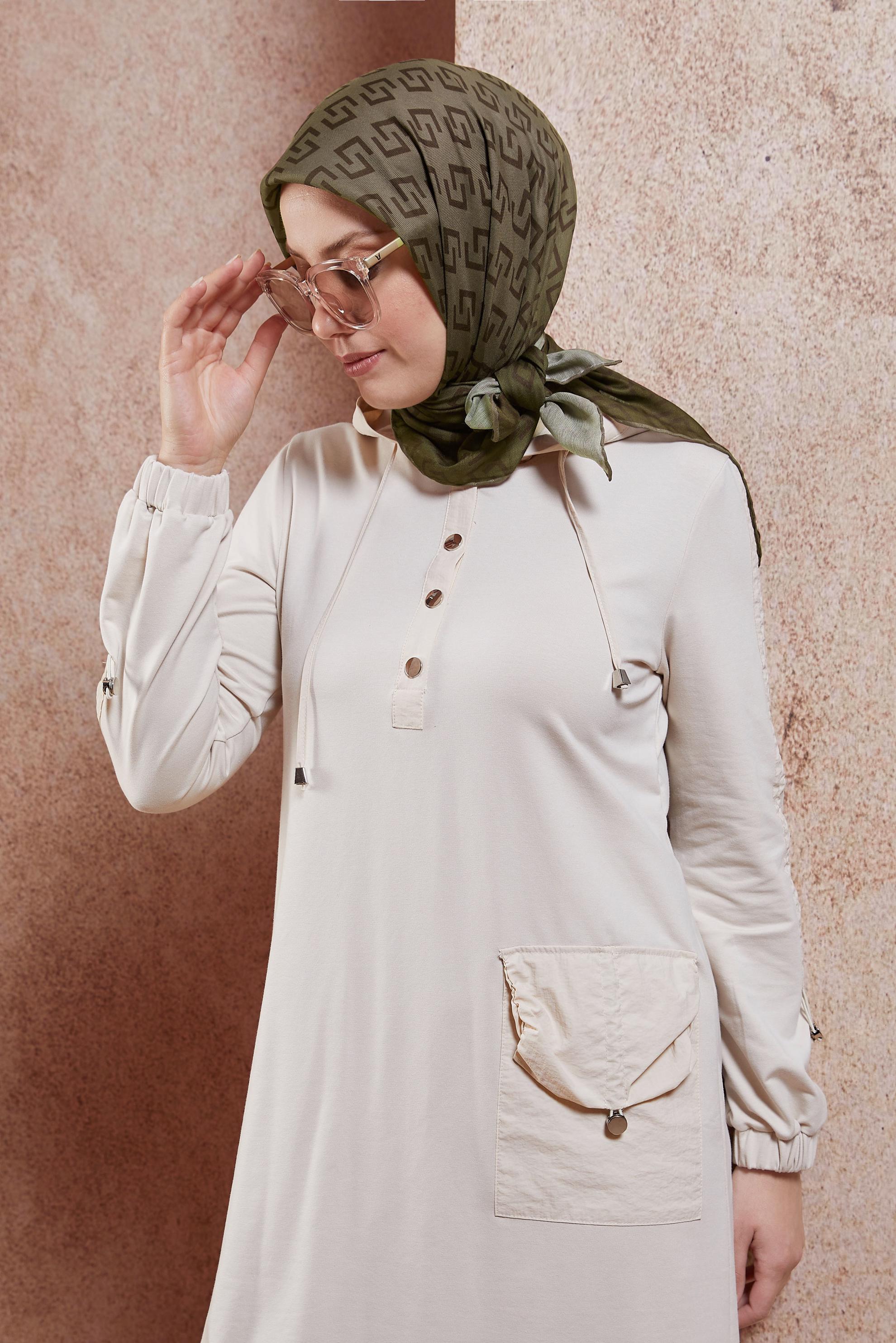 Tesettür giyim KAHVE ALVİNA EŞARP 1188