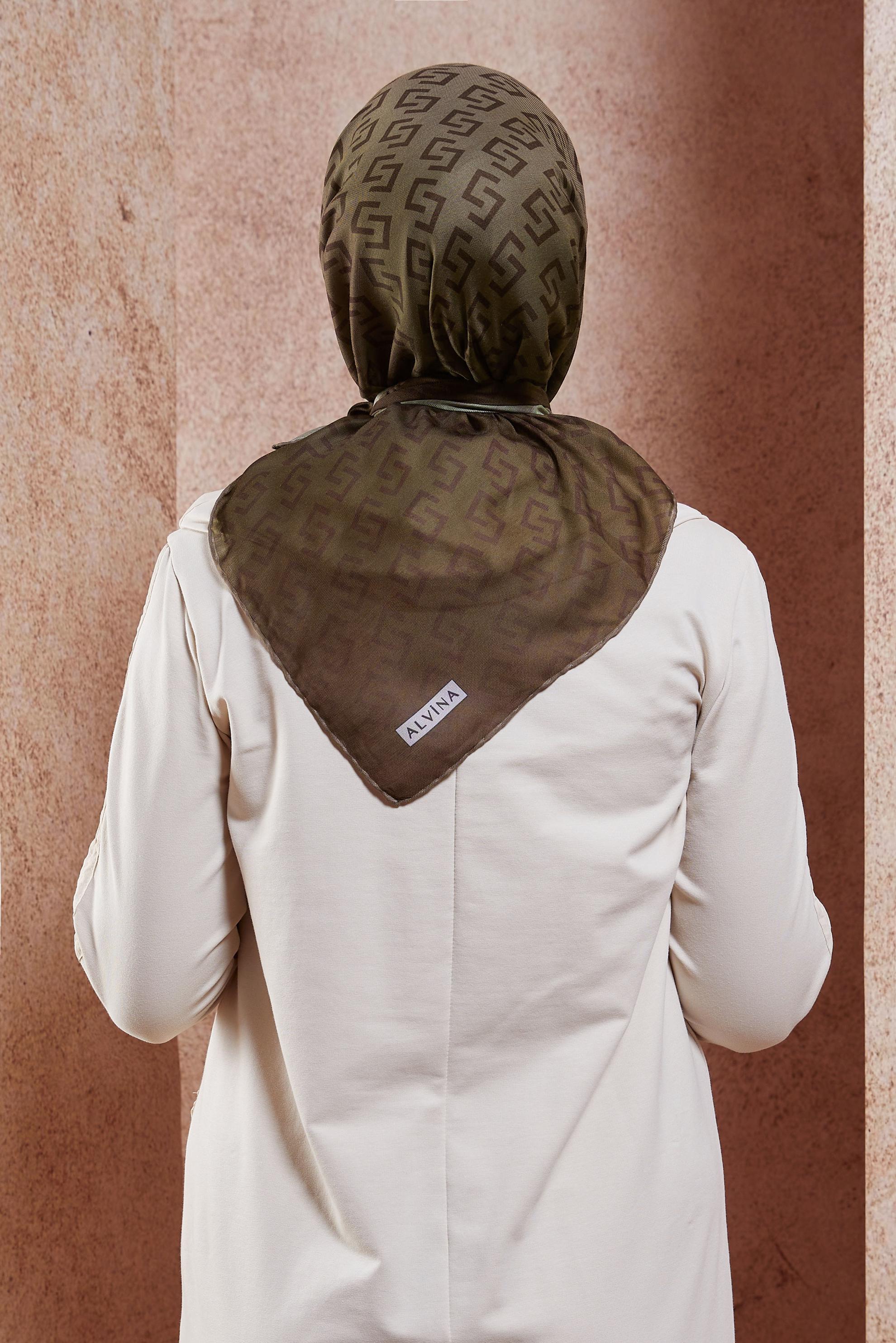 Tesettür giyim KAHVE ALVİNA EŞARP 1188