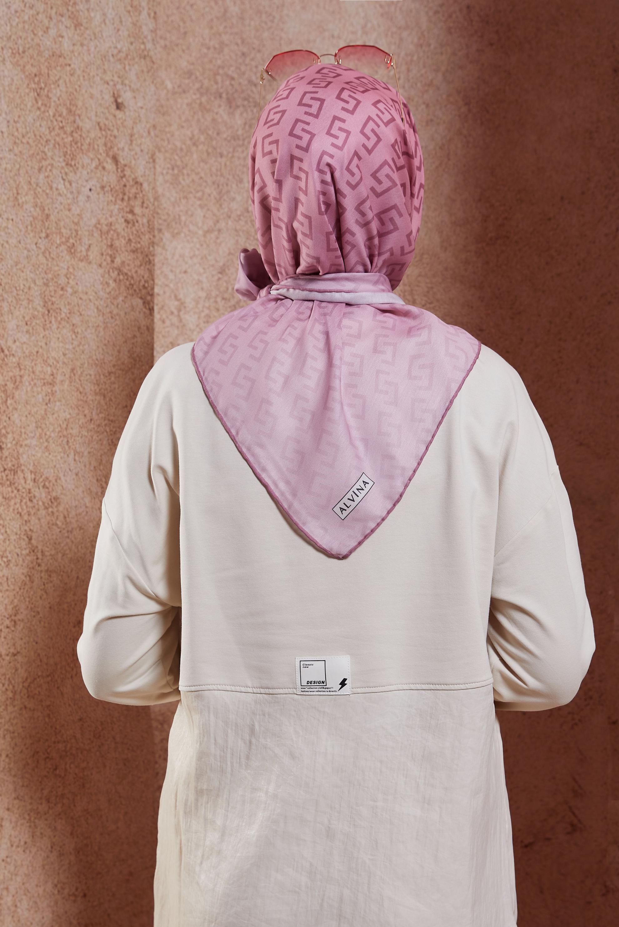 Tesettür giyim PUDRA ALVİNA EŞARP 1188