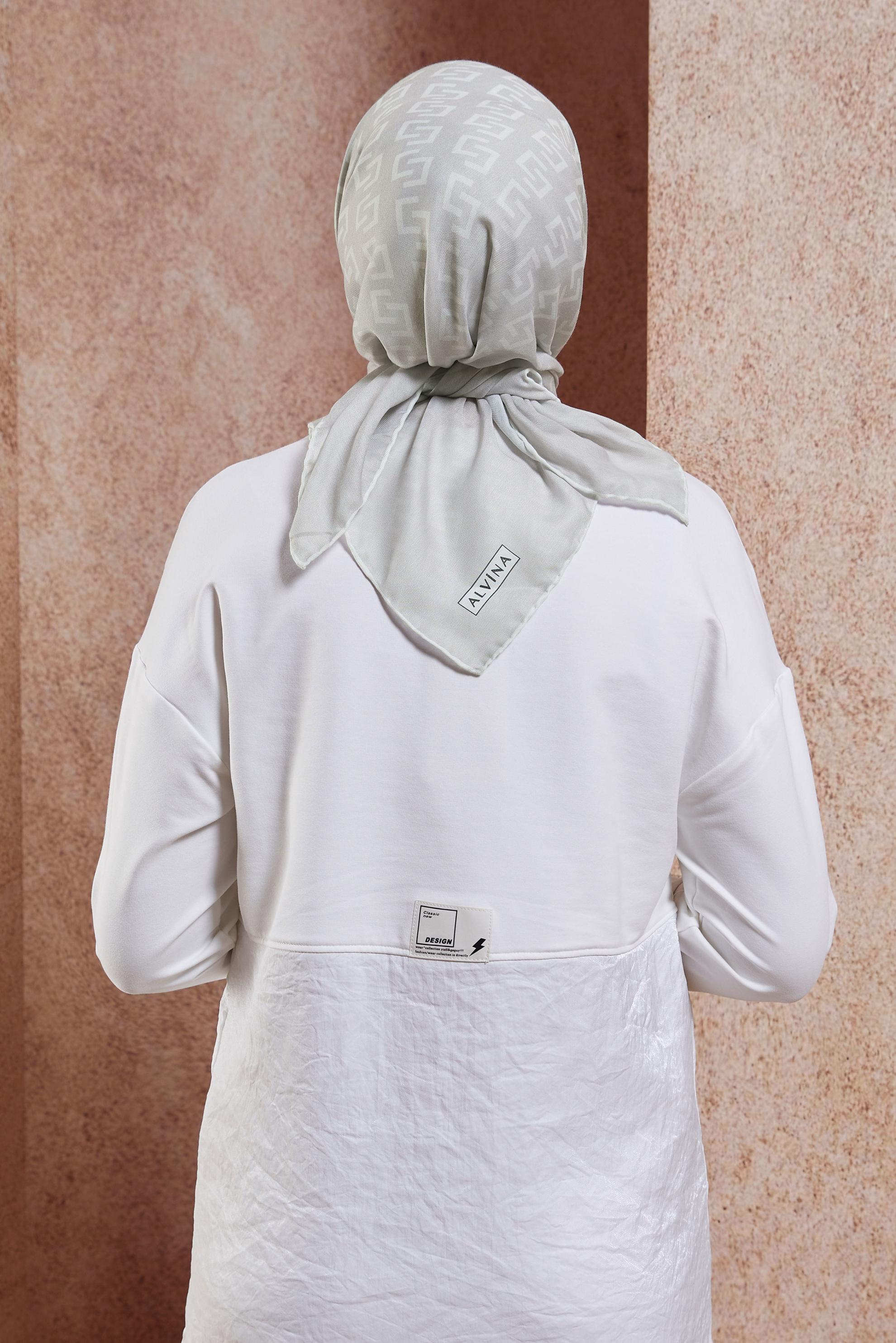 Tesettür giyim BEJ ALVİNA EŞARP 1188