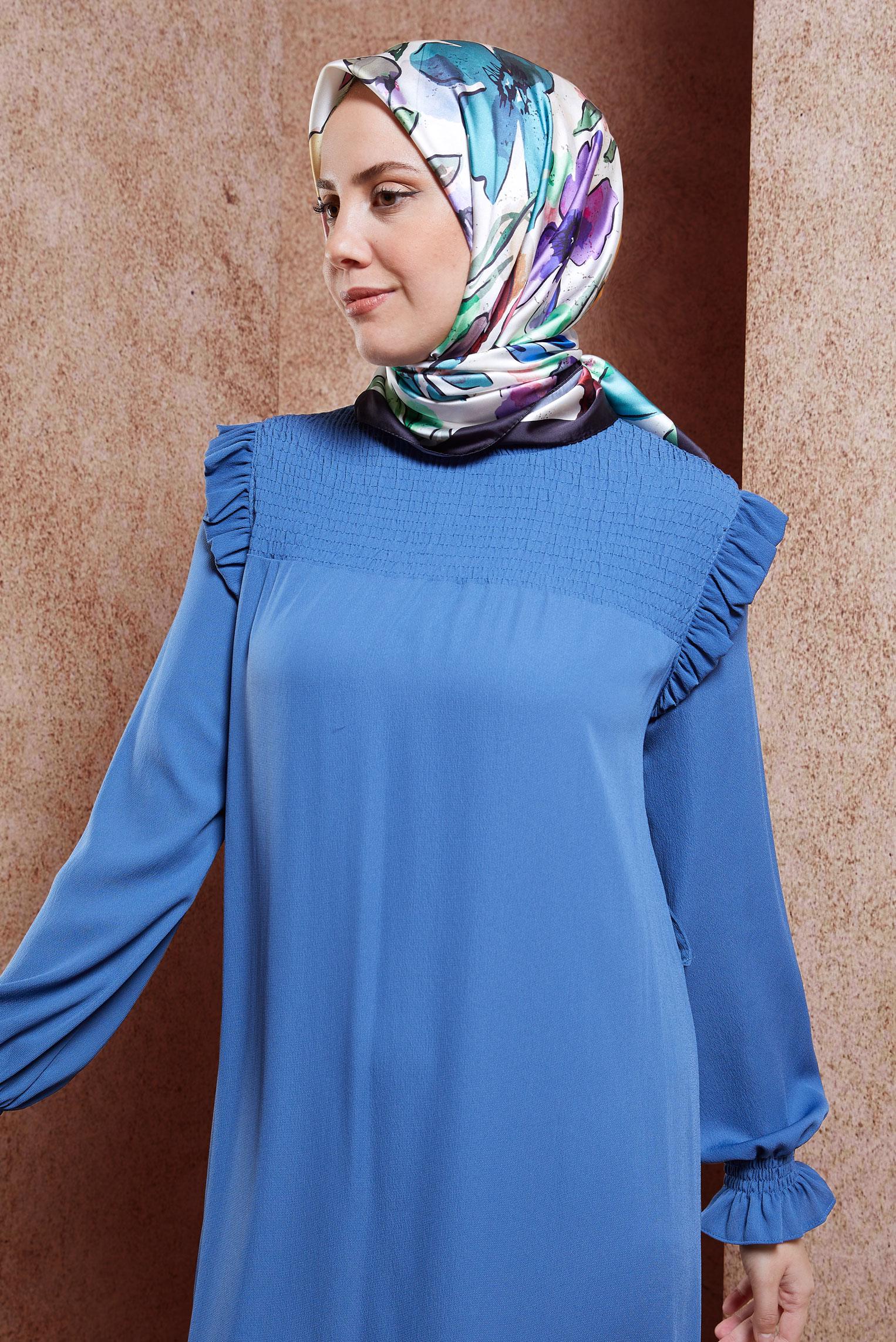 Tesettür giyim SİYAH ALVİNA DİJİTAL EŞARP 3223