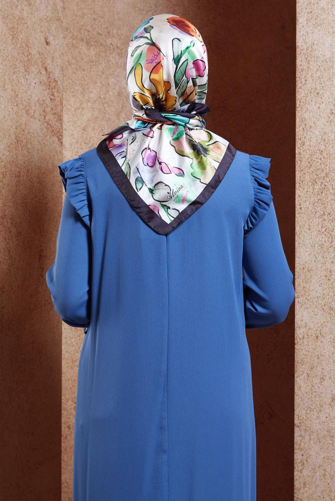 Tesettür giyim SİYAH ALVİNA DİJİTAL EŞARP 3223 - ALVİNA