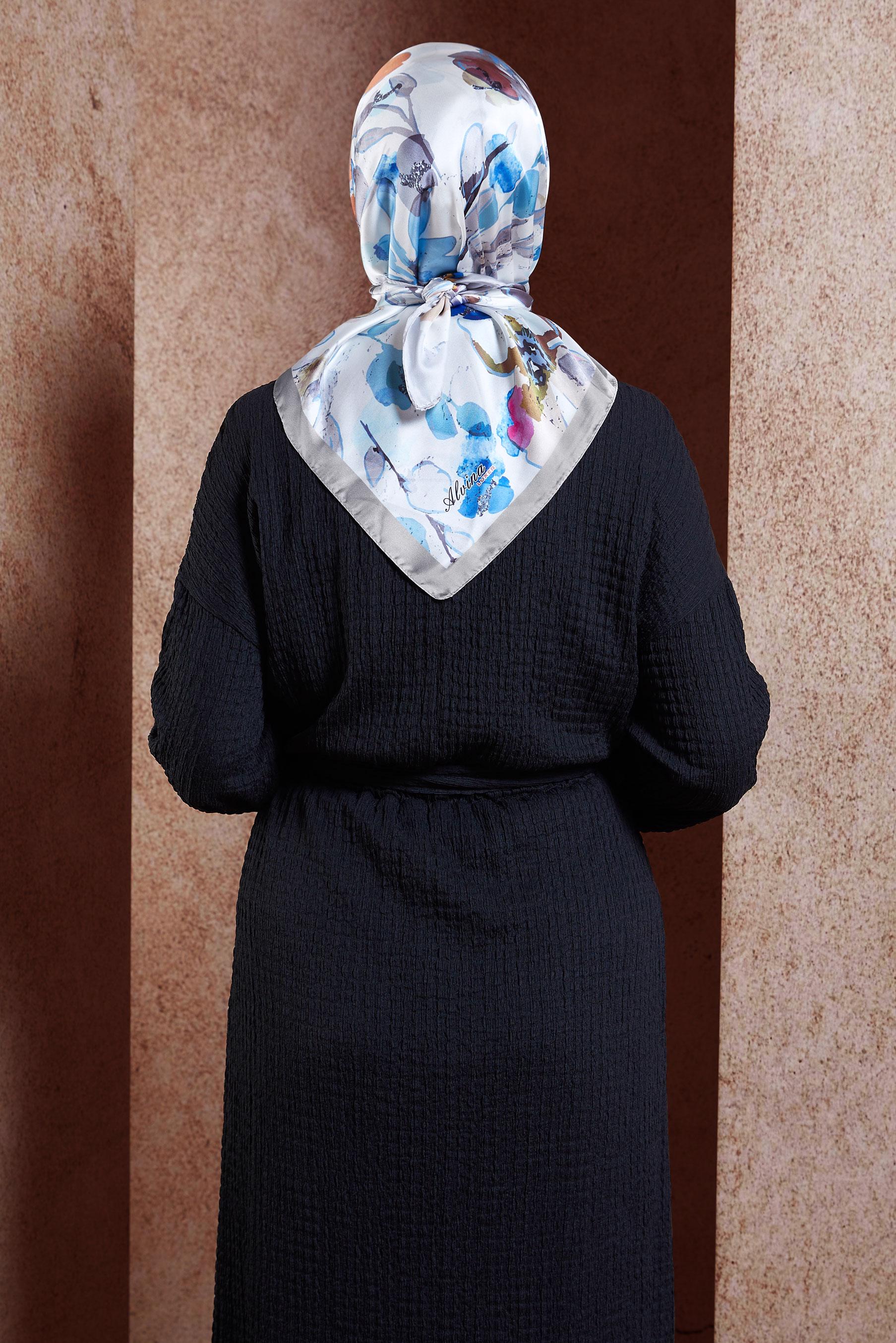Vêtements hijab ARGENT ÉCHARPE À MOTIFS ALVINA 3223