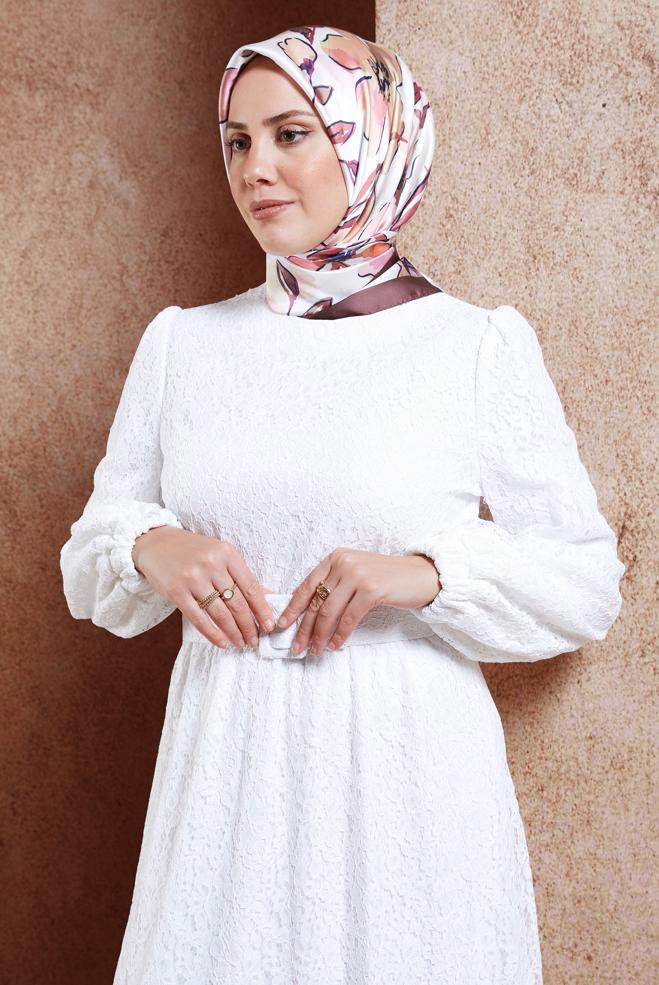 Tesettür giyim RENKSİZ ALVİNA DİJİTAL EŞARP 3223 - ALVİNA