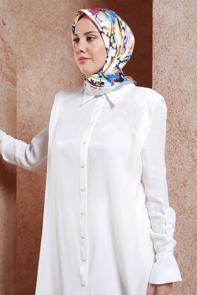 Tesettür giyim YEŞİL ALVİNA DİJİTAL EŞARP 3313 - ALVİNA