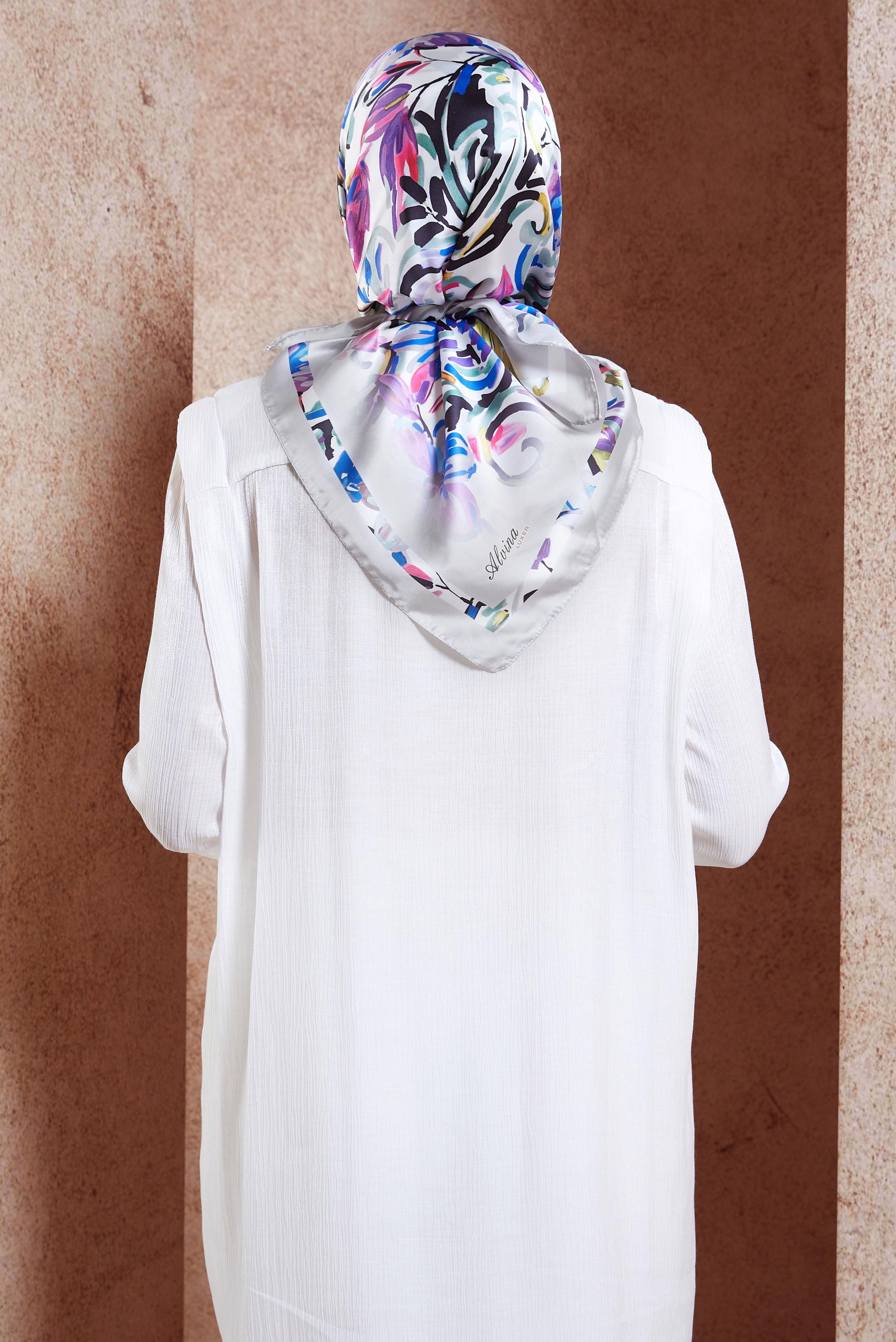 Vêtements hijab ARGENT ÉCHARPE À MOTIFS ALVINA 3313