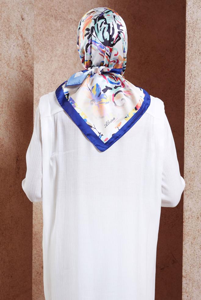 Tesettür giyim LACİVERT ALVİNA DİJİTAL EŞARP 3313 - ALVİNA