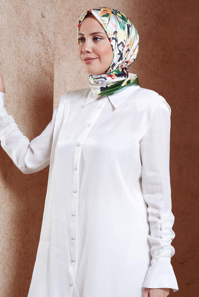 Tesettür giyim YEŞİL ALVİNA DİJİTAL EŞARP 3313 - ALVİNA