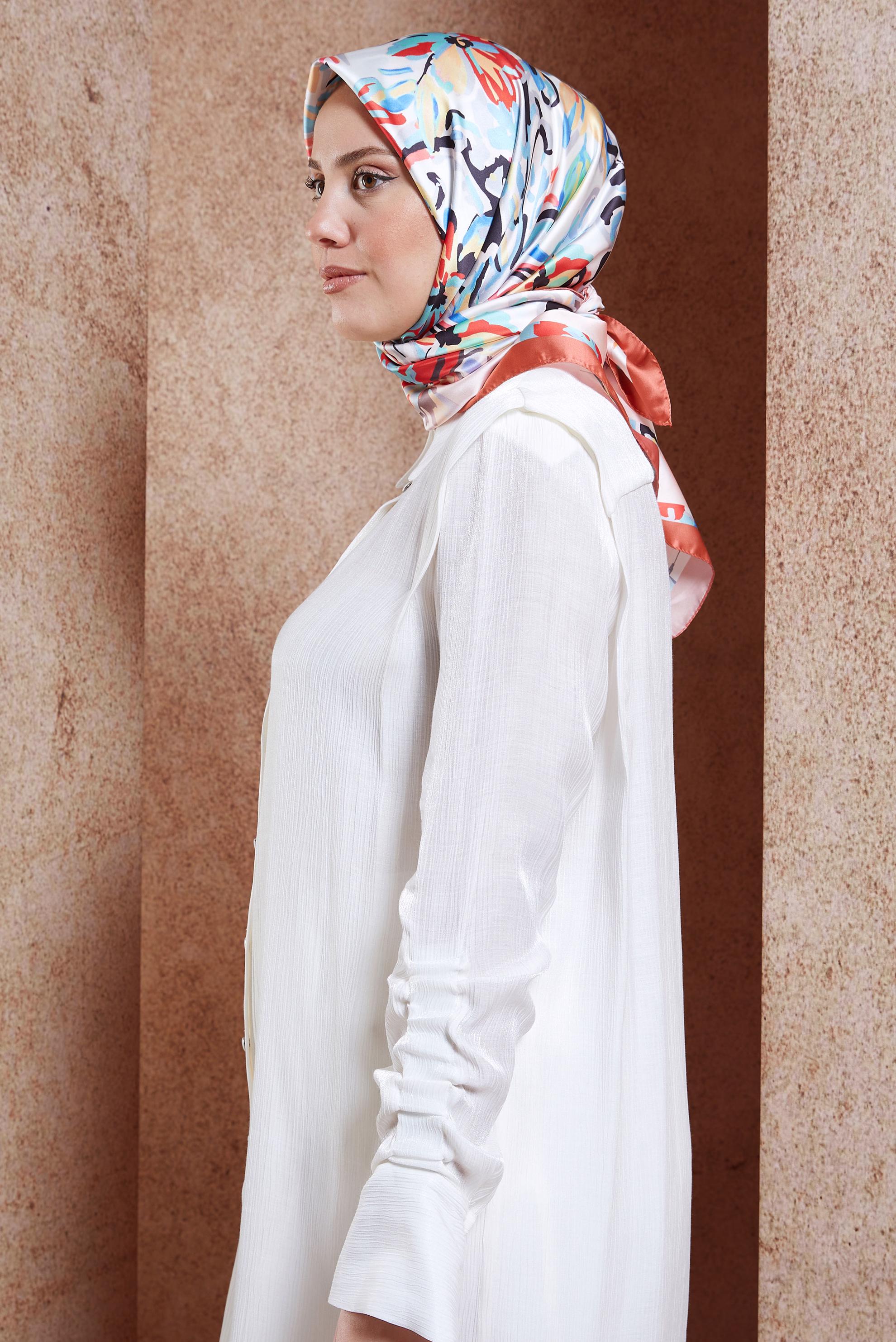 Vêtements hijab ROSE ÉCHARPE À MOTIFS ALVINA 3313