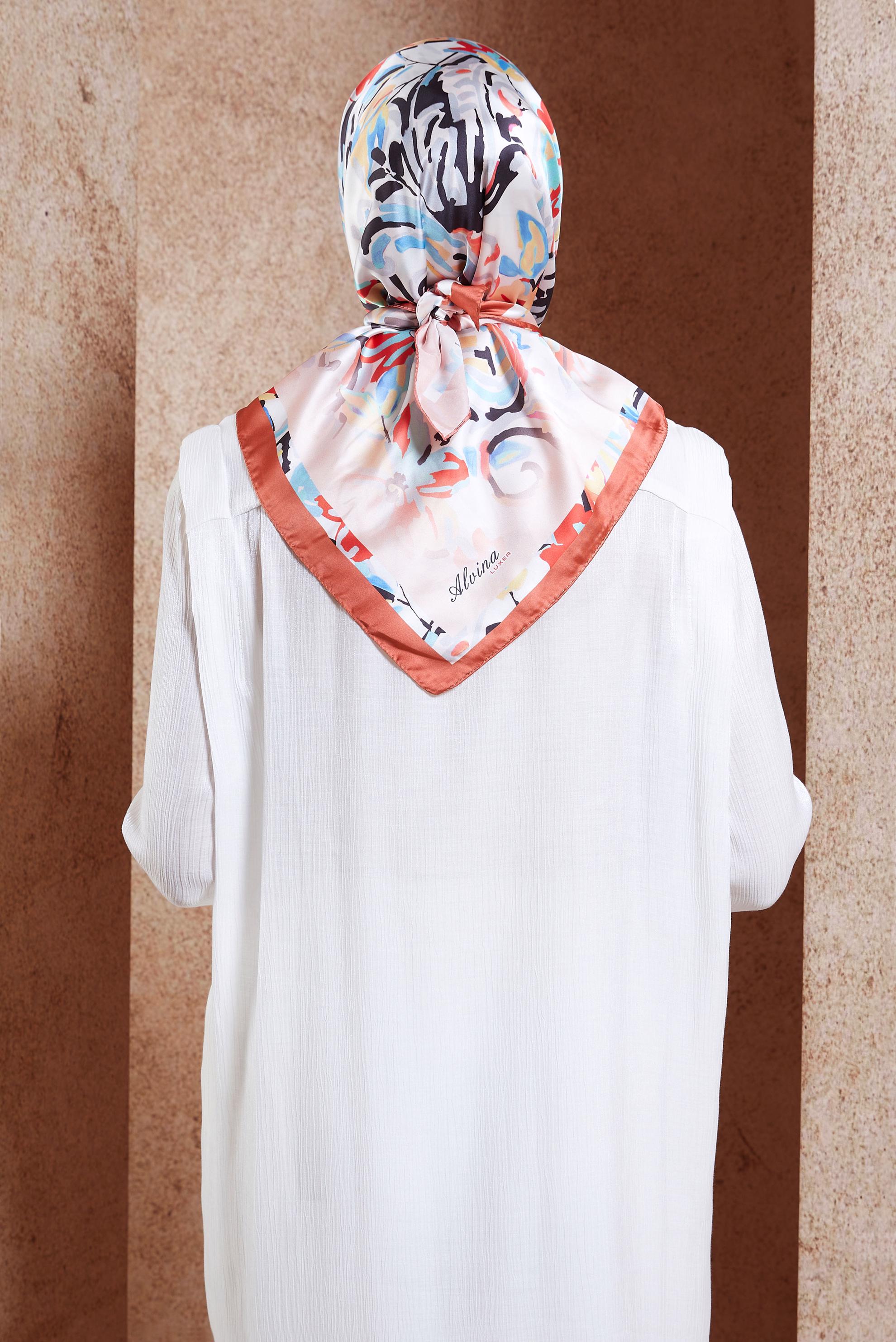 Vêtements hijab ROSE ÉCHARPE À MOTIFS ALVINA 3313