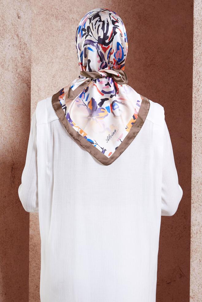 Tesettür giyim MOR ALVİNA DİJİTAL EŞARP 3313 - ALVİNA