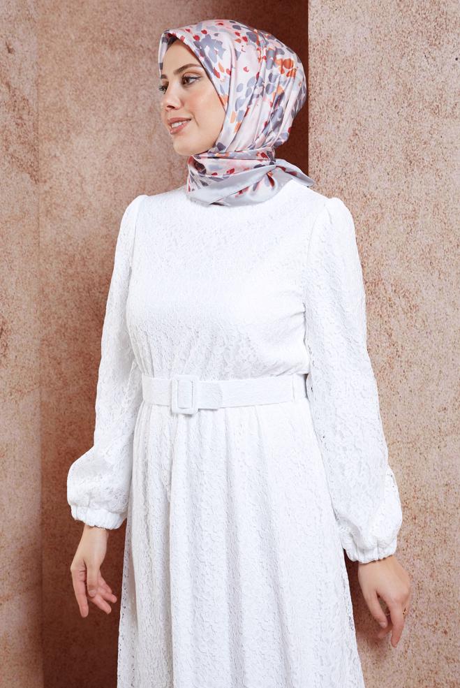 Tesettür giyim GÜMÜŞ ALVİNA DİJİTAL EŞARP 3316 - ALVİNA