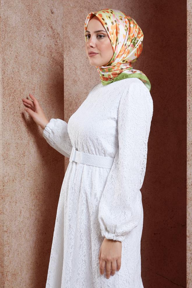 Tesettür giyim HAKİ ALVİNA DİJİTAL EŞARP 3316 - ALVİNA