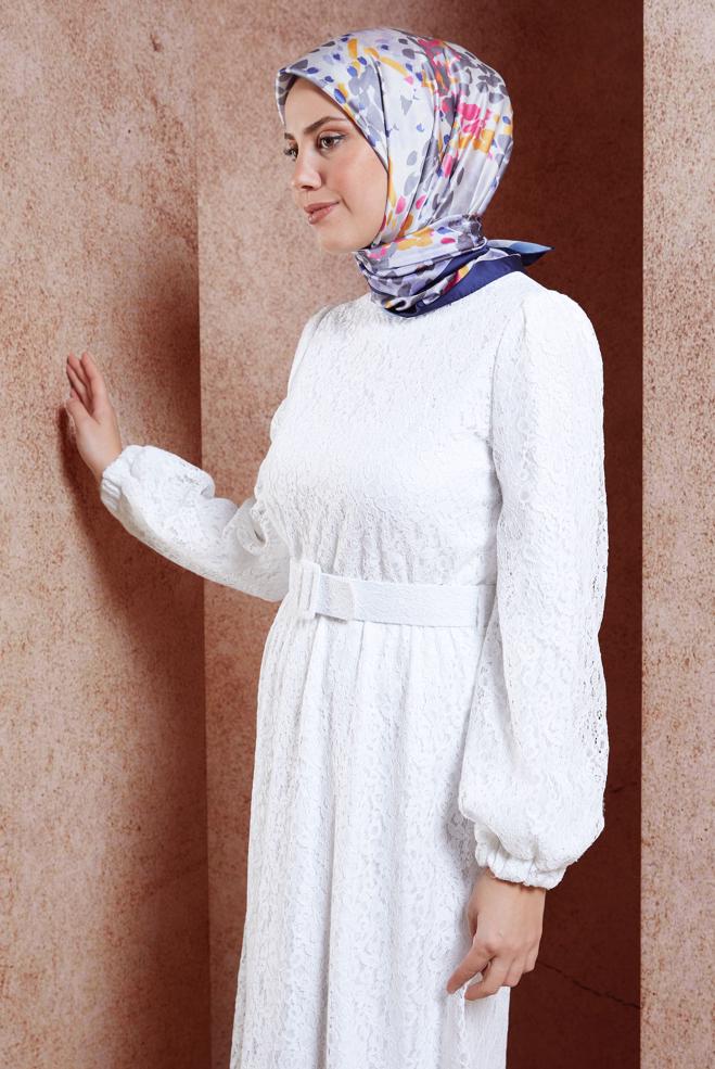 Tesettür giyim LACİVERT ALVİNA DİJİTAL EŞARP 3316 - ALVİNA