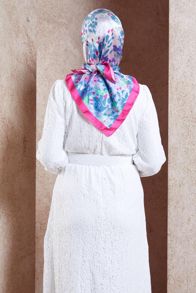 Tesettür giyim BORDO ALVİNA DİJİTAL EŞARP 3316 - ALVİNA