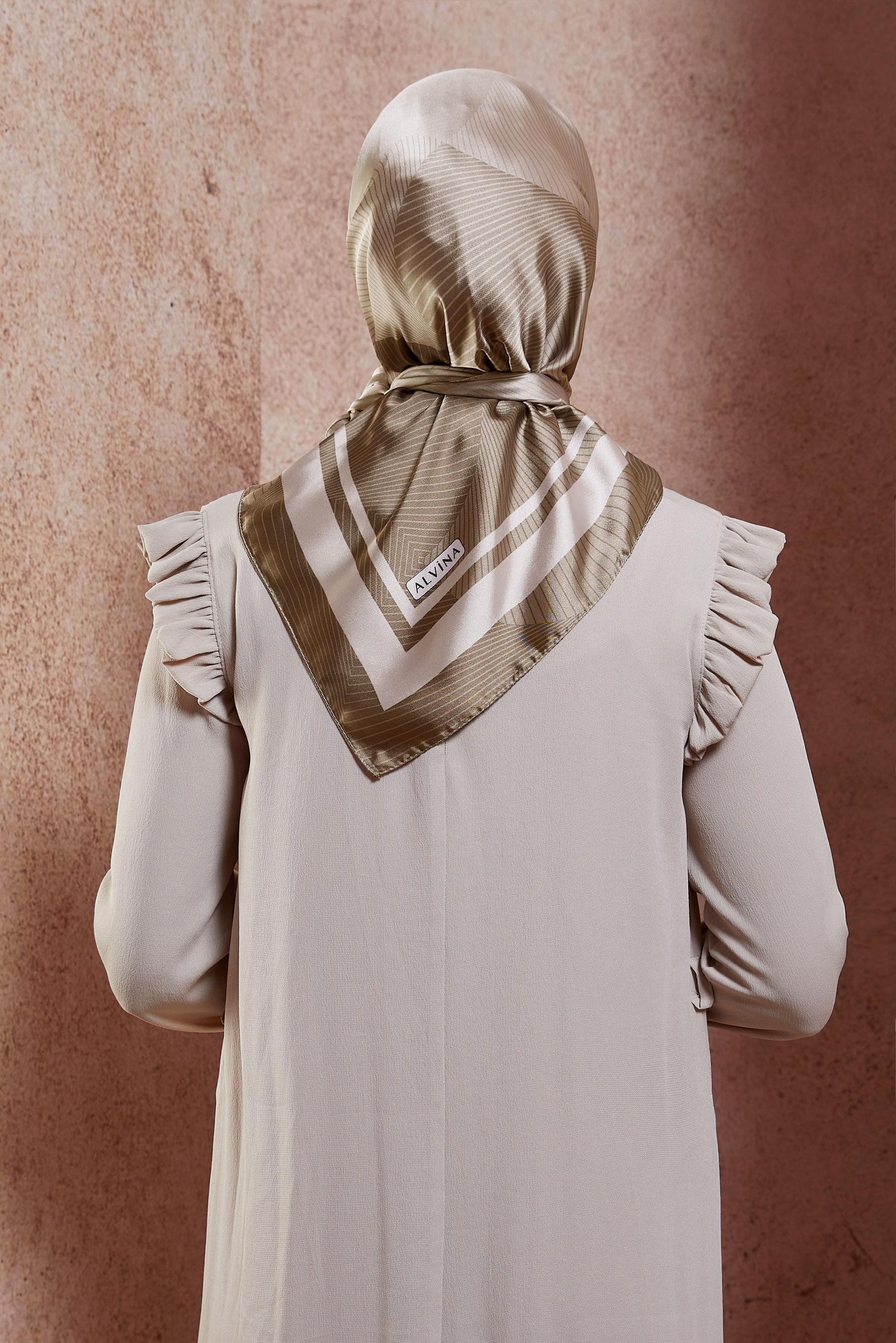 Tesettür giyim ALTIN ALVİNA EŞARP 8402