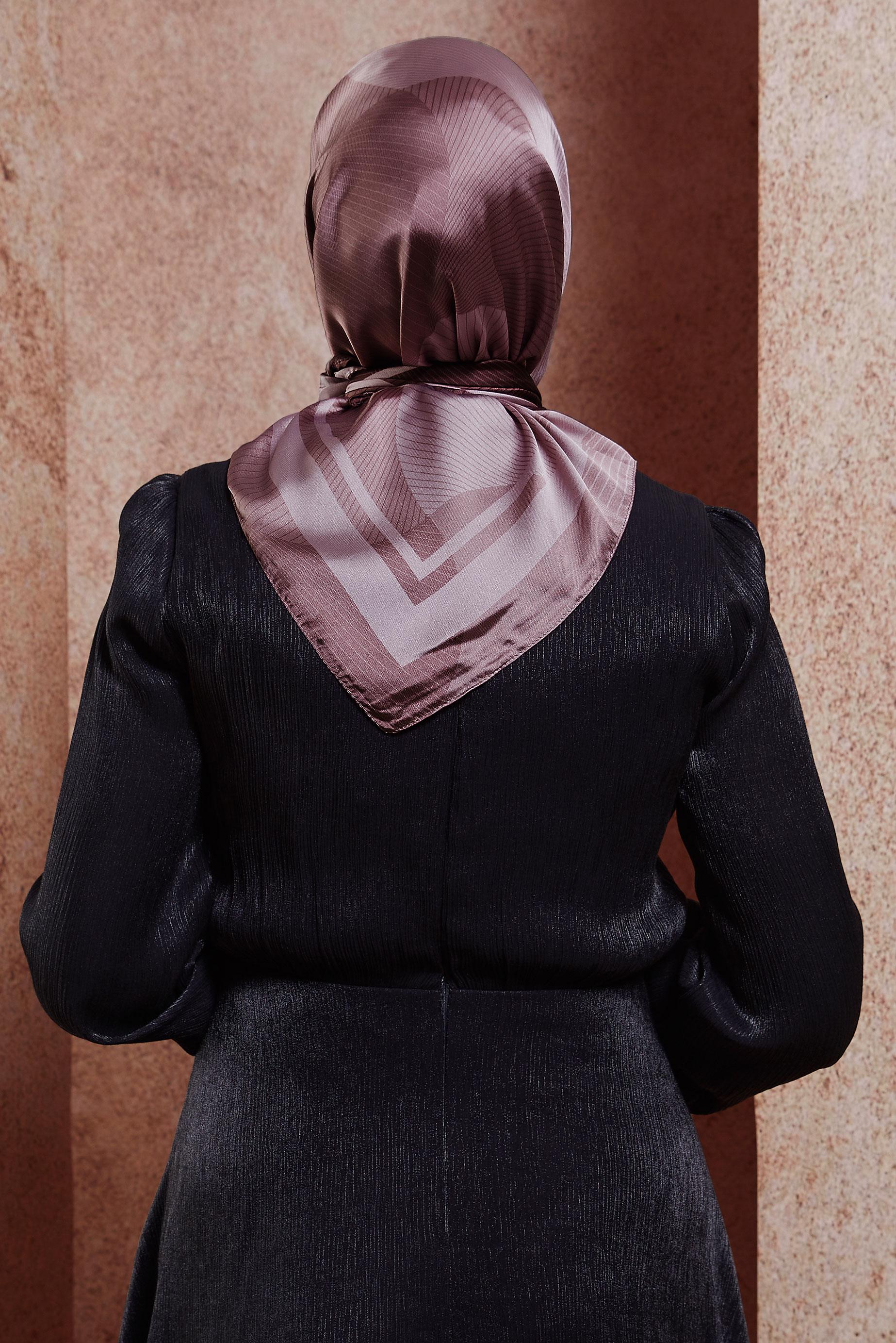 Tesettür giyim PUDRA ALVİNA EŞARP 8402