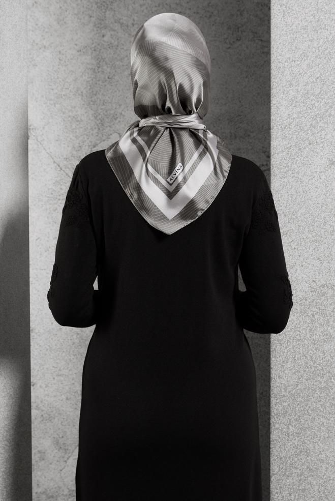 Hijab clothing GREY ALVINA SCARF 8402 - ALVİNA