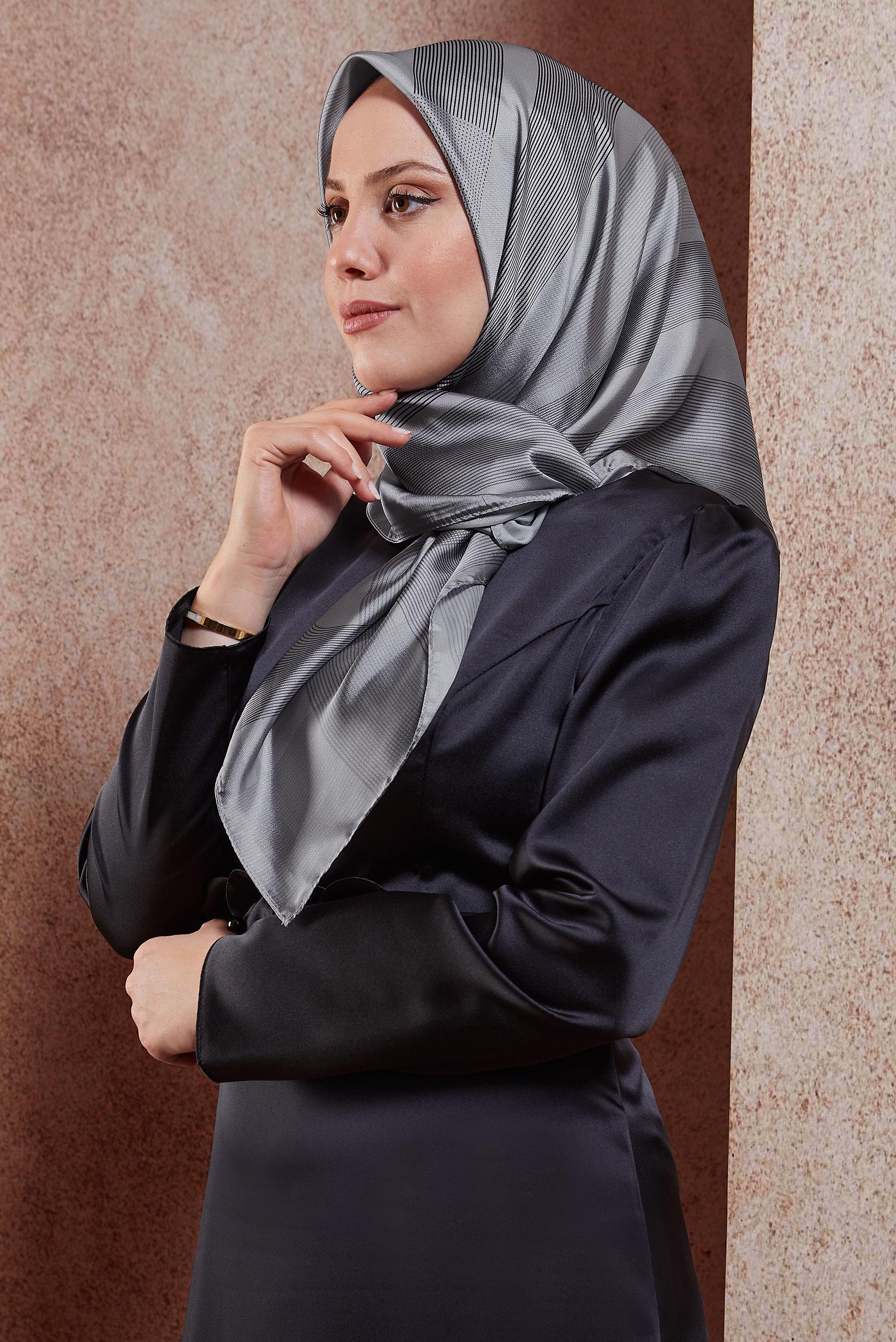 Tesettür giyim SİYAH ALVİNA EŞARP 8403