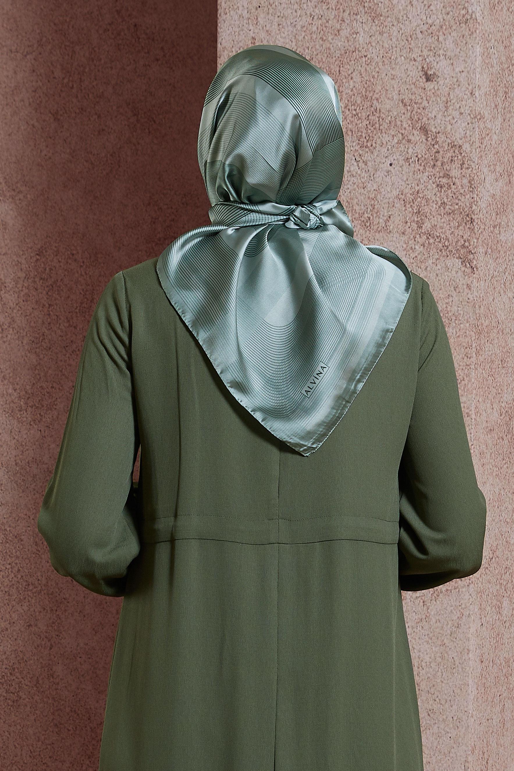 Tesettür giyim HAKİ ALVİNA EŞARP 8403