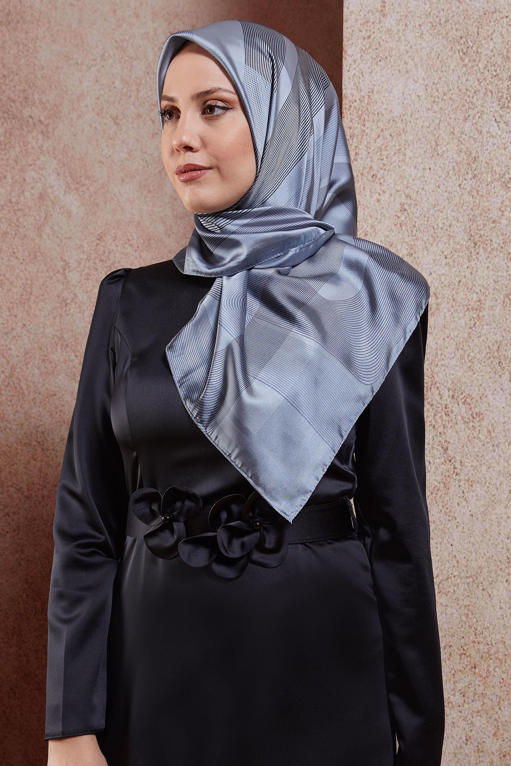 Tesettür giyim LACİVERT ALVİNA EŞARP 8403