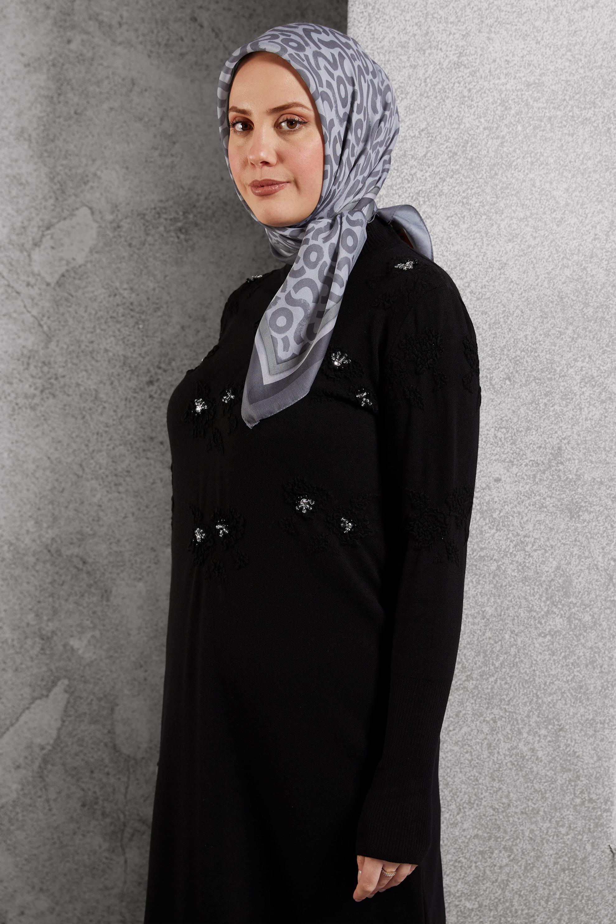Tesettür giyim GRİ ALVİNA SOFT EŞARP 8404