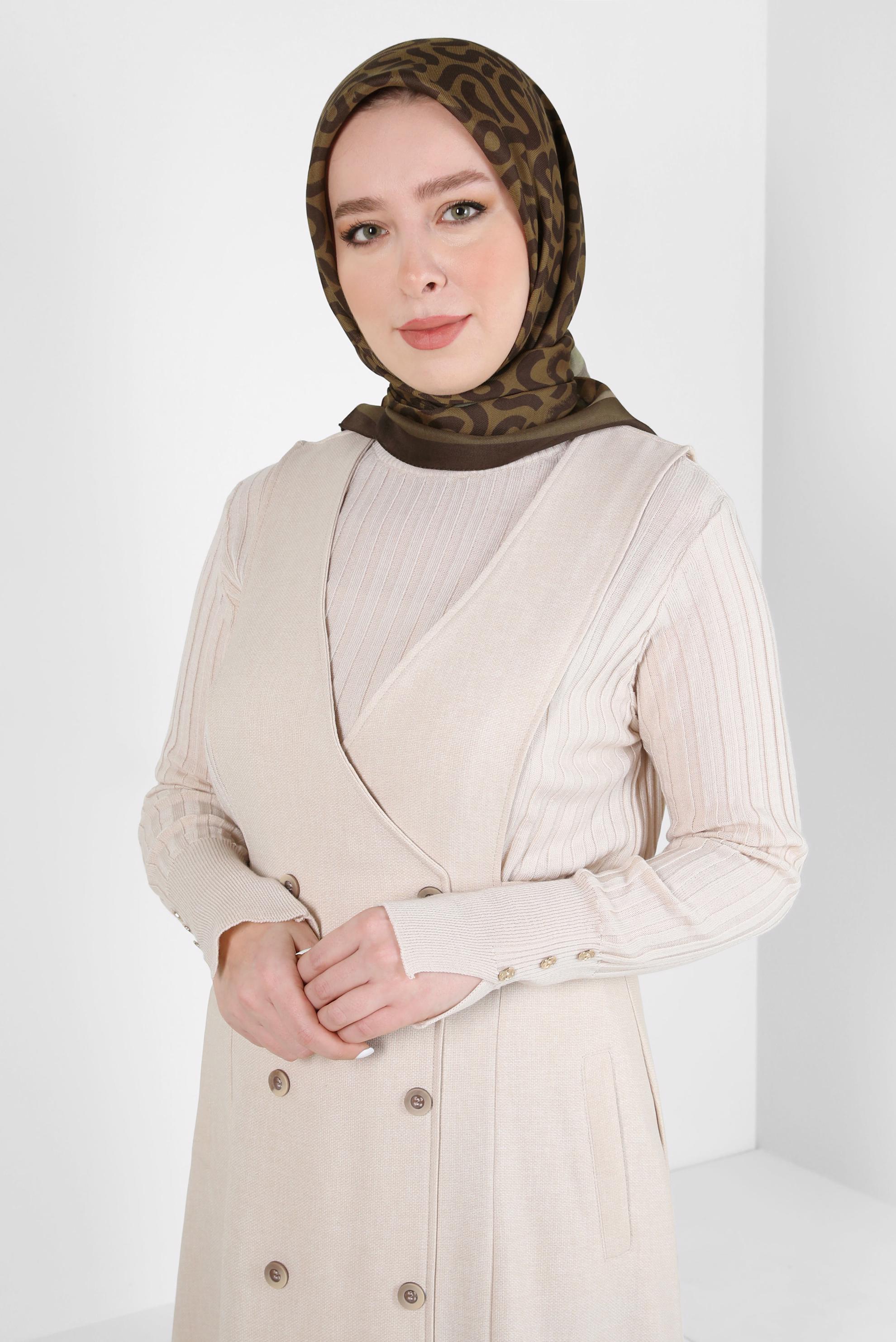 Tesettür giyim KAHVE ALVİNA SOFT EŞARP 8404