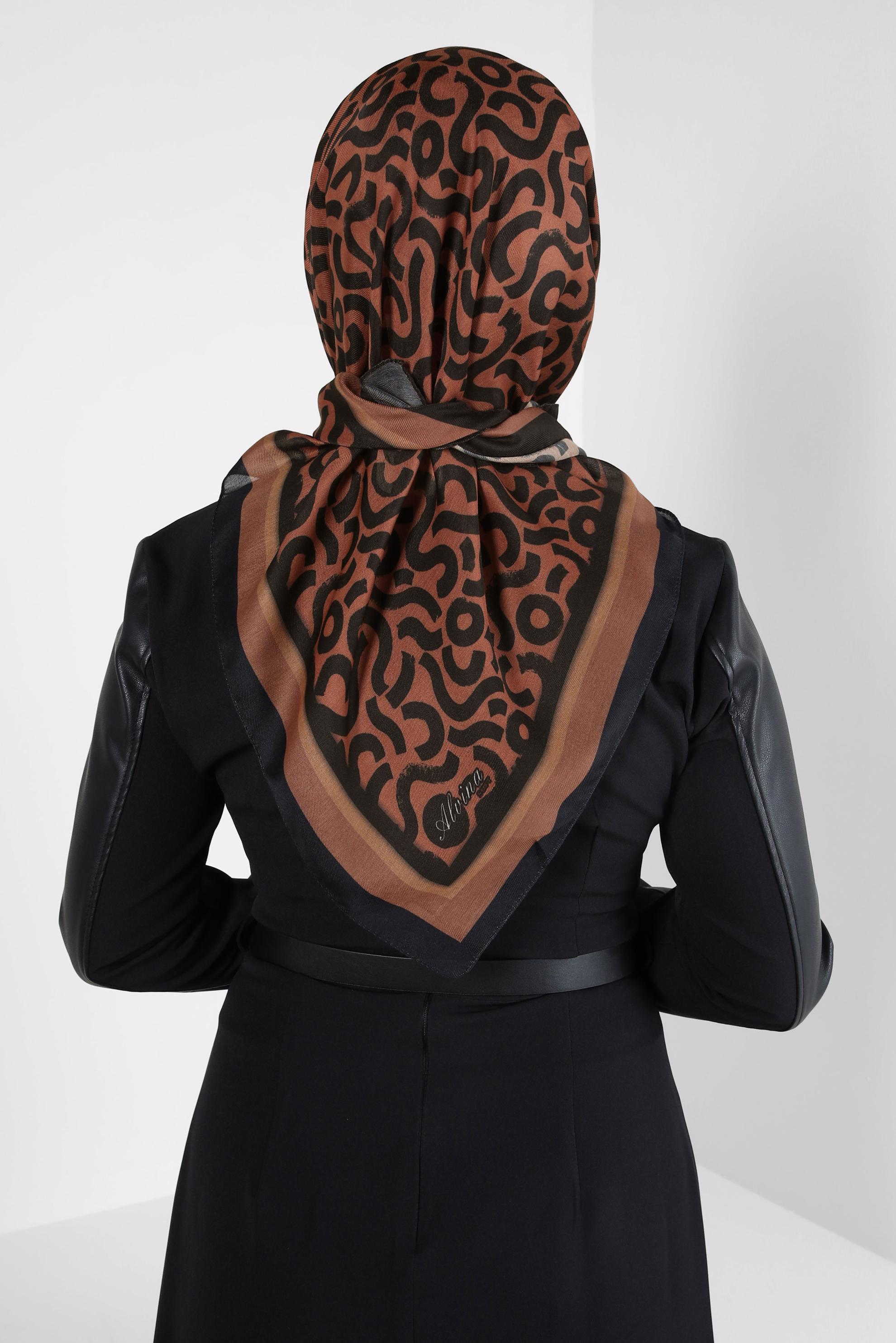 Tesettür giyim SİYAH ALVİNA SOFT EŞARP 8404