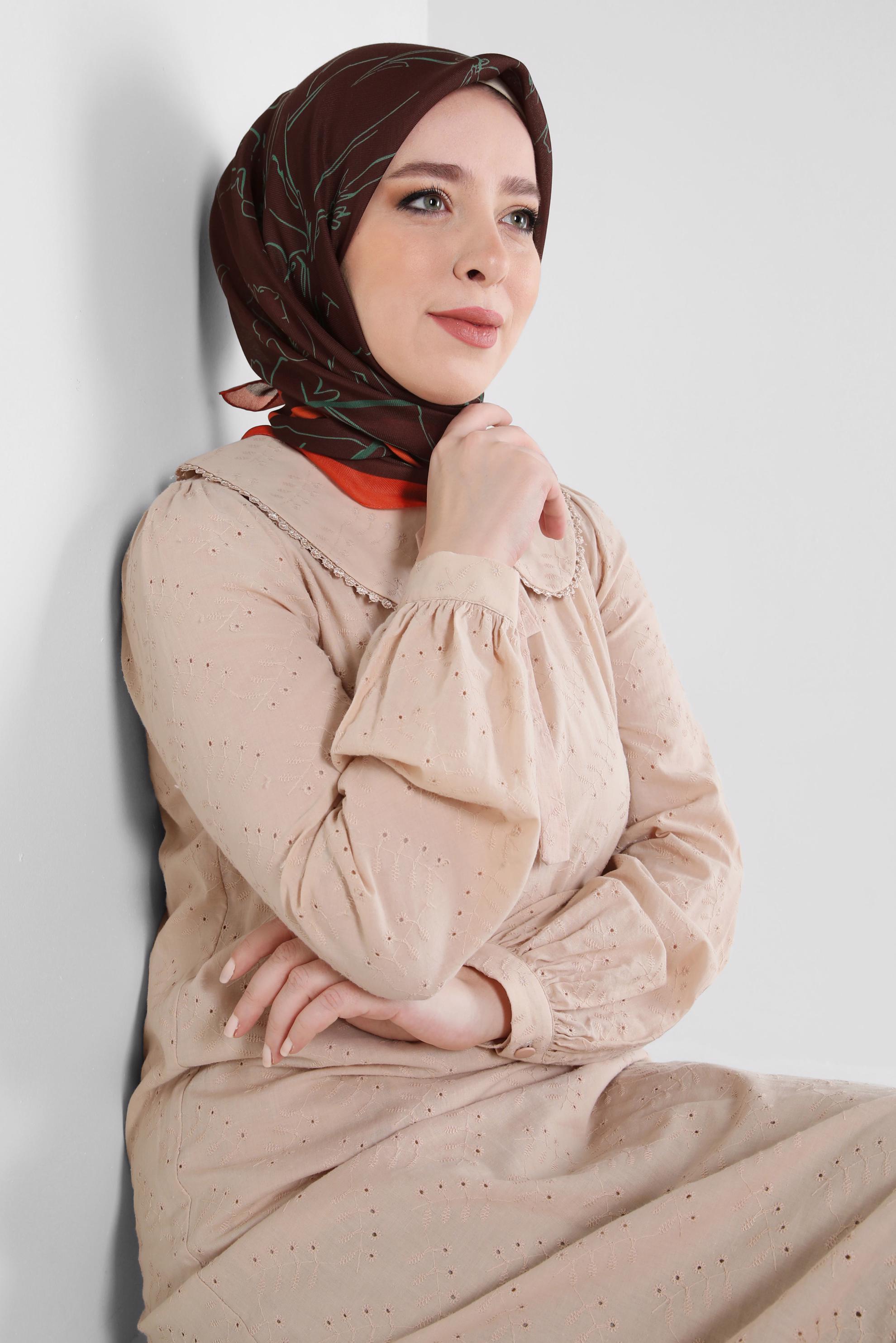 Tesettür giyim BORDO ALVİNA SOFT EŞARP 8406