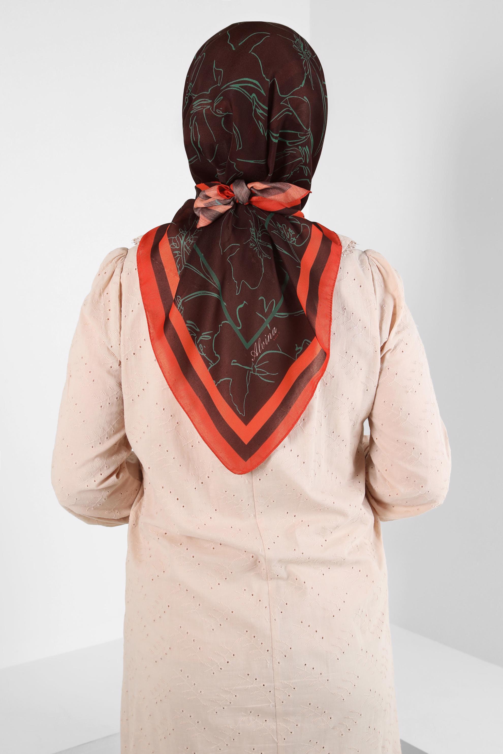 Tesettür giyim BORDO ALVİNA SOFT EŞARP 8406