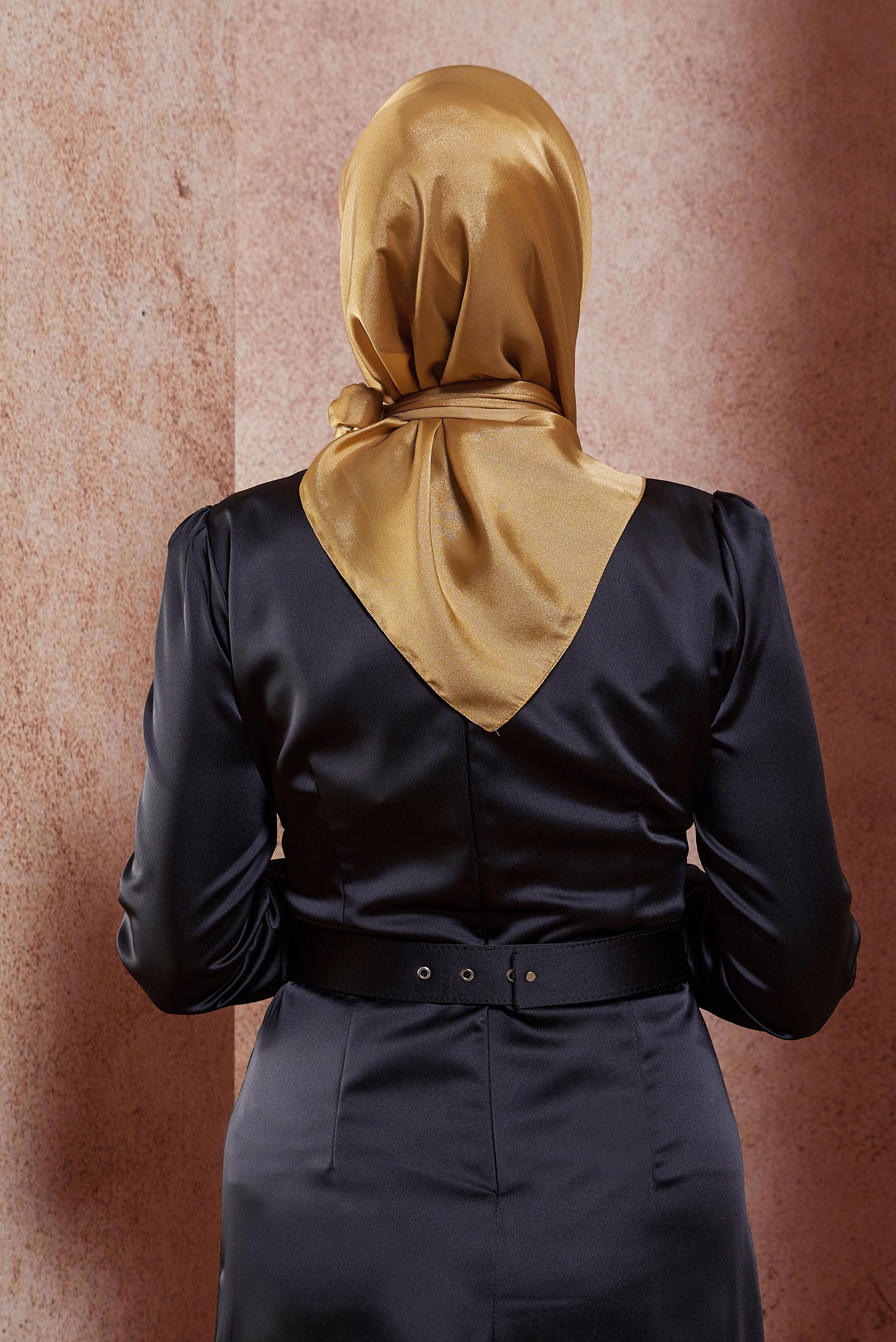 Tesettür giyim KAHVE  ALVİNA EŞARP 8422