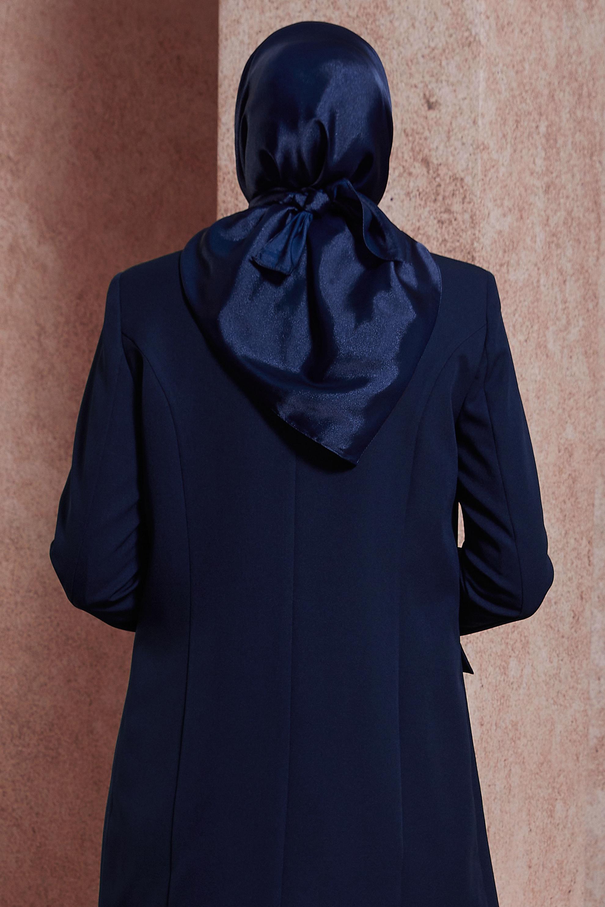 Tesettür giyim LACİVERT  ALVİNA EŞARP 8422