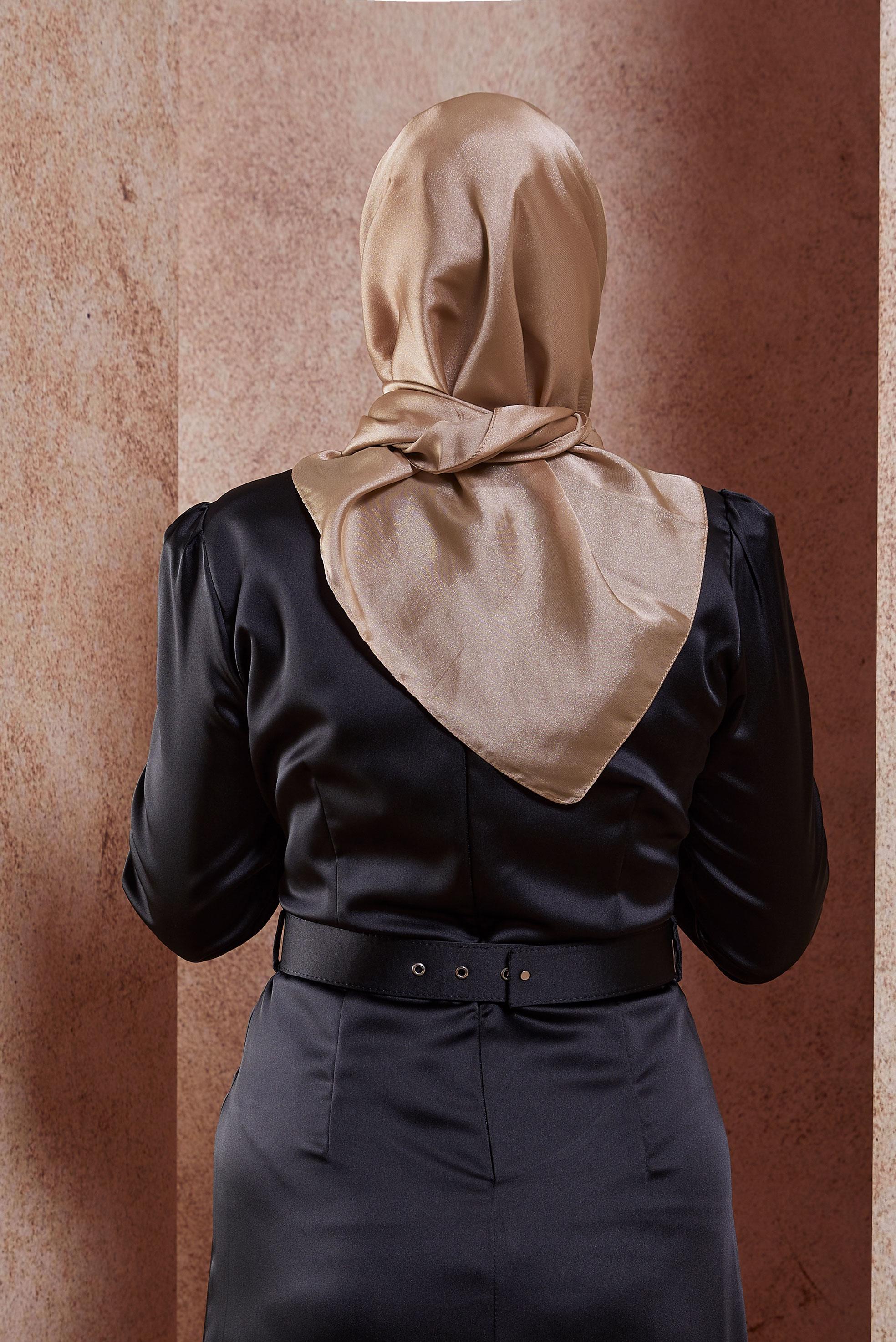 Tesettür giyim PUDRA  ALVİNA EŞARP 8422