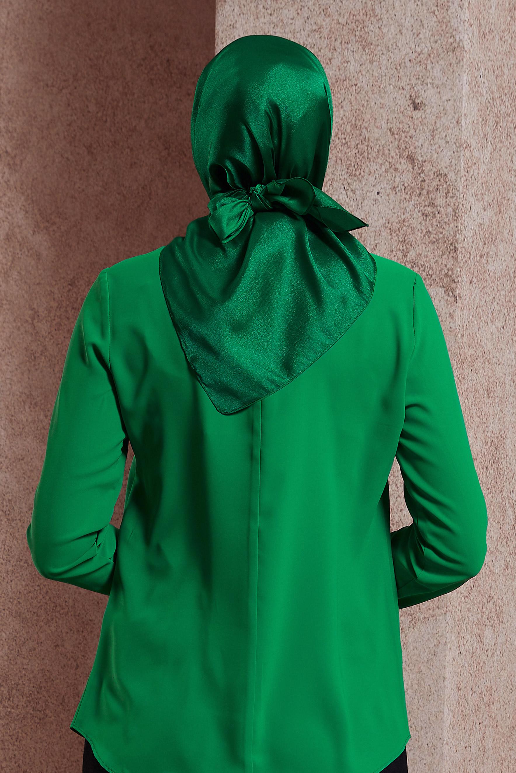 Tesettür giyim YEŞİL  ALVİNA EŞARP 8422