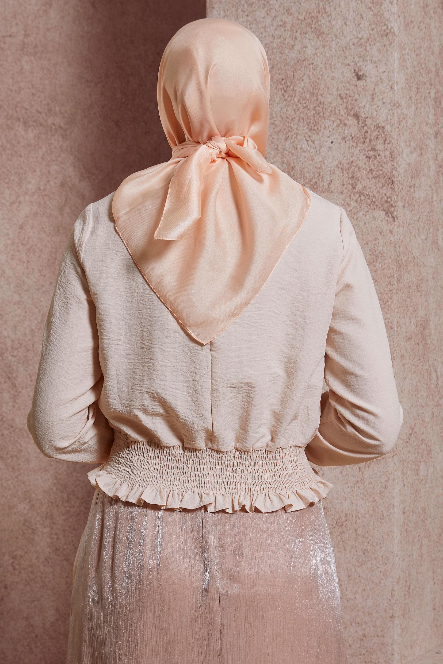 Tesettür giyim PUDRA  ALVİNA EŞARP 8422