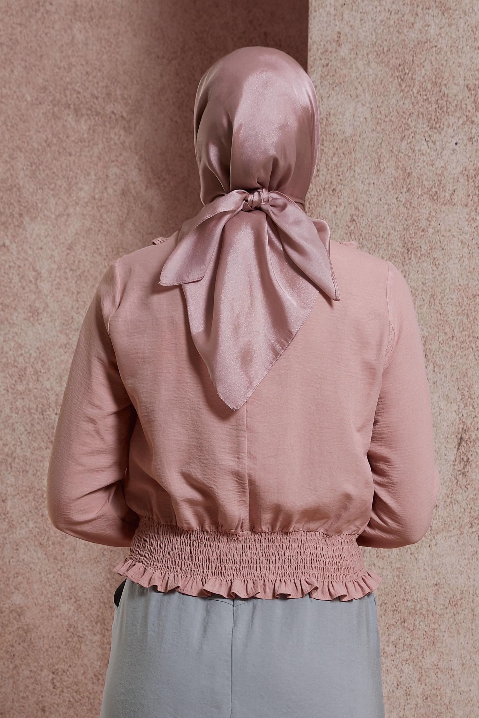 Tesettür giyim PEMBE  ALVİNA EŞARP 8422