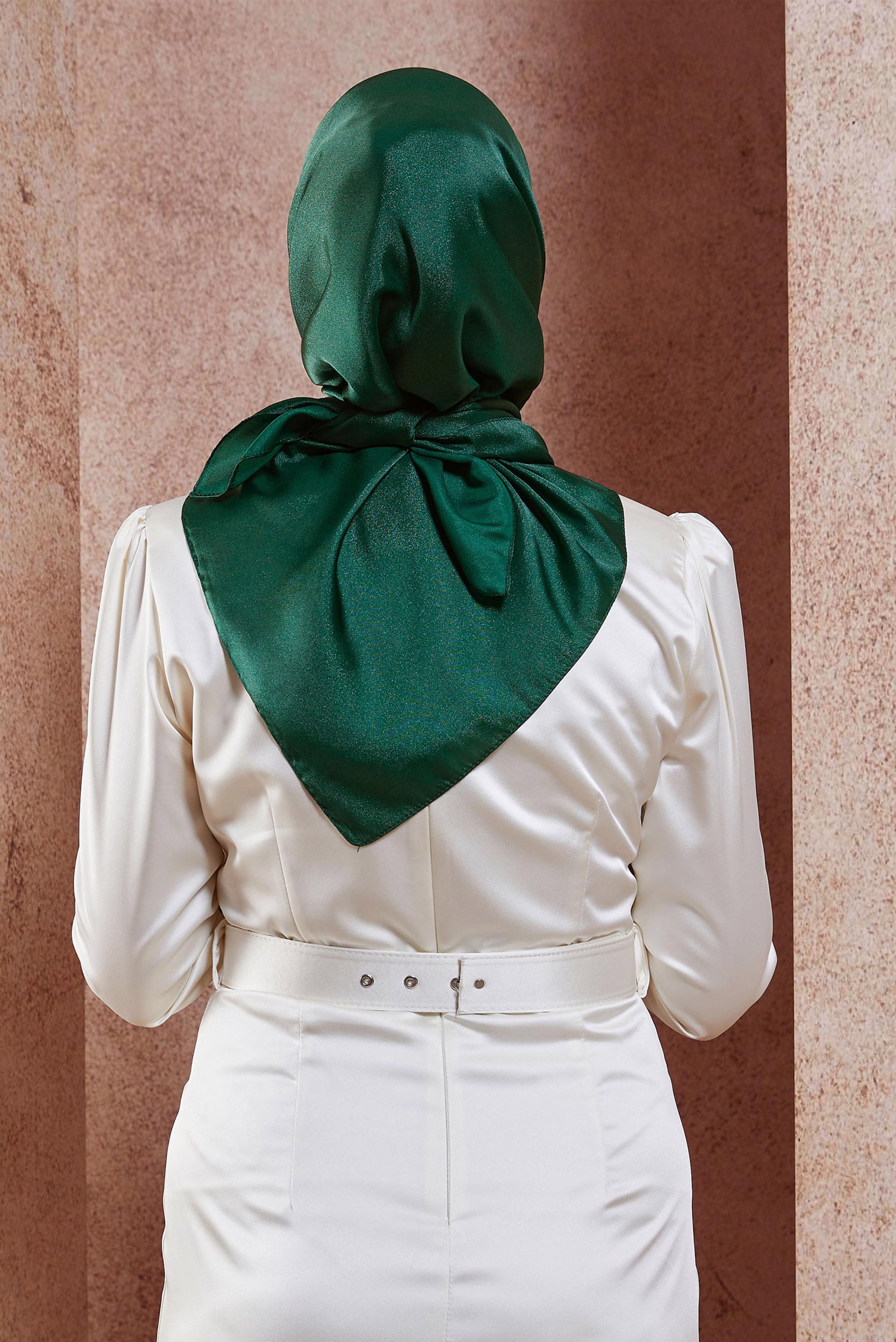 Tesettür giyim YEŞİL  ALVİNA EŞARP 8422