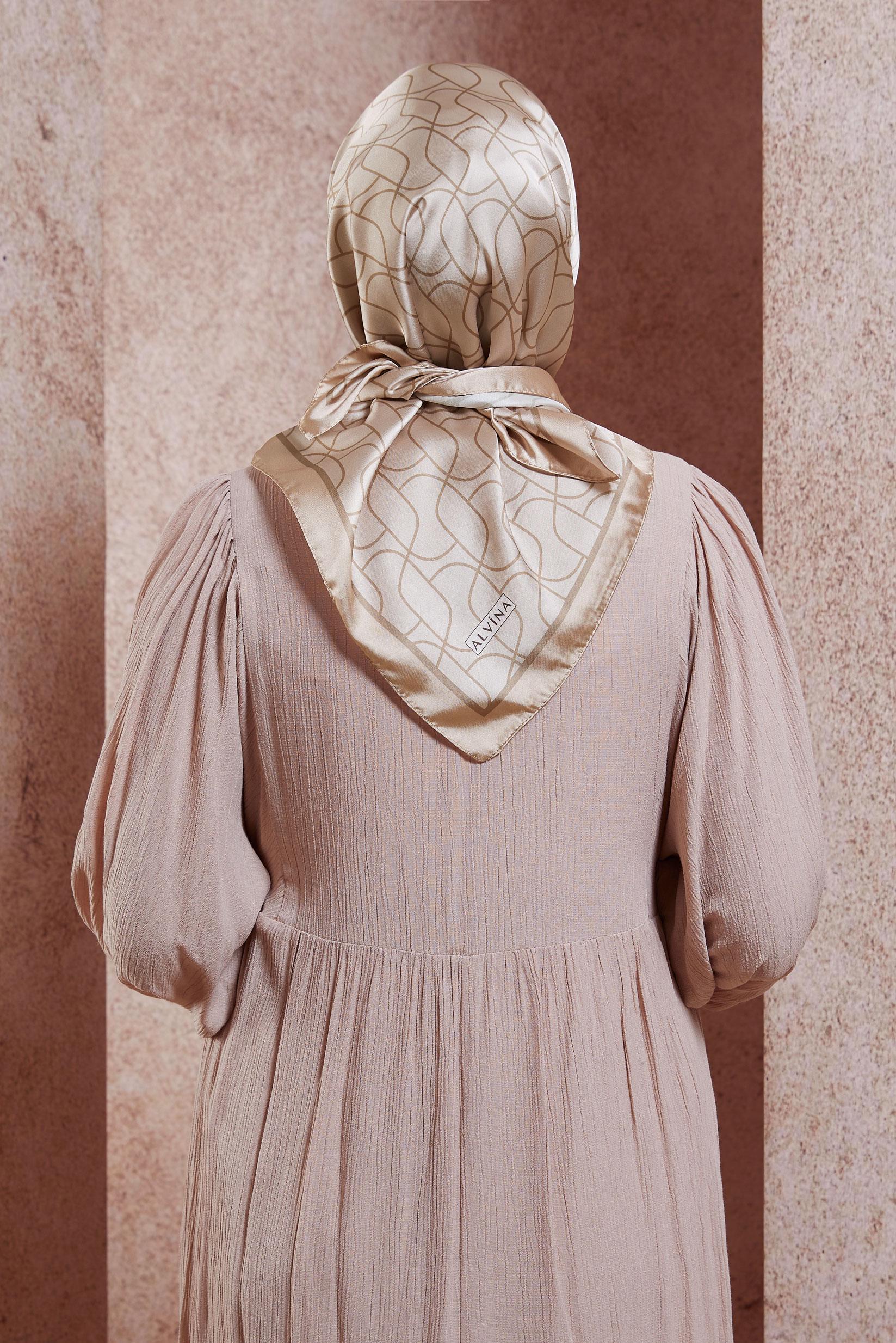 Tesettür giyim ALTIN ALVİNA EŞARP 8437