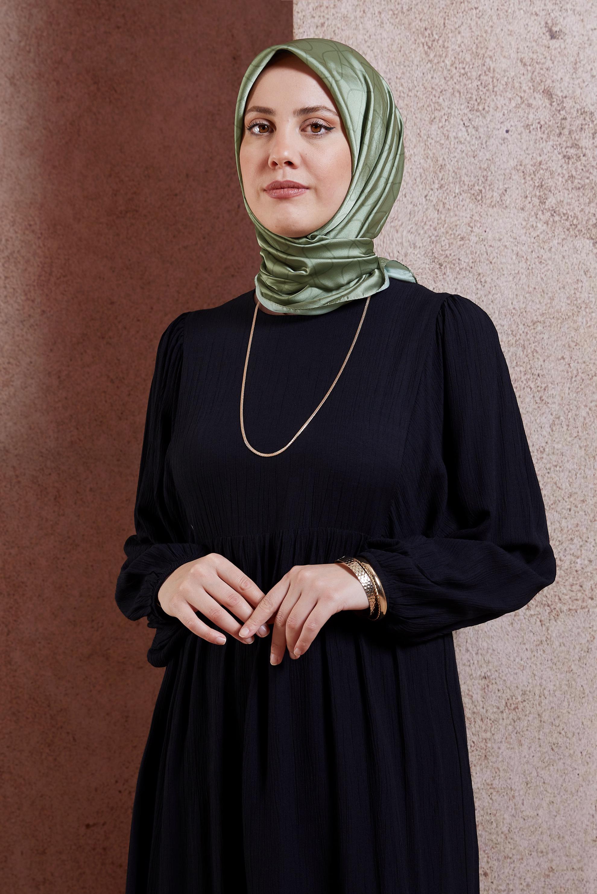 Tesettür giyim HAKİ ALVİNA EŞARP 8437