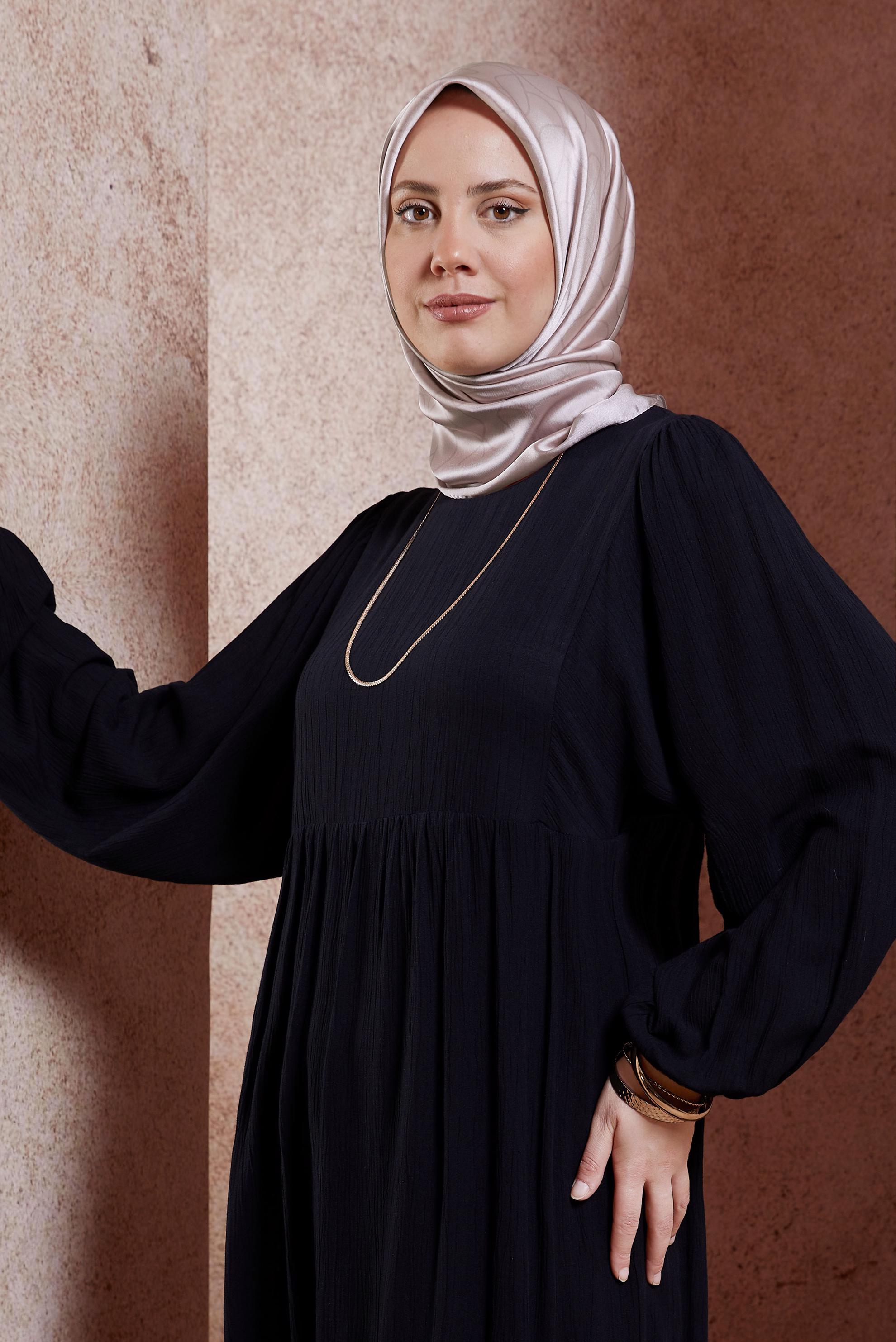 Tesettür giyim PUDRA ALVİNA EŞARP 8437