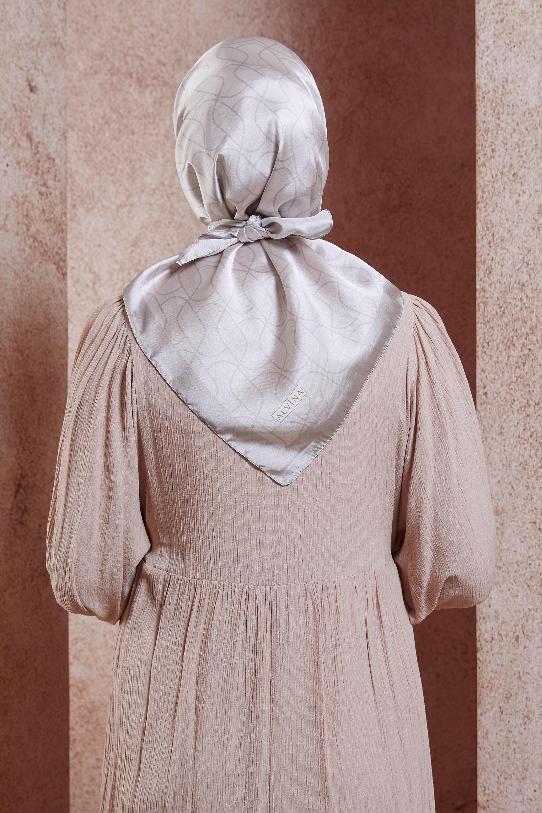 Tesettür giyim VİZON ALVİNA EŞARP 8437