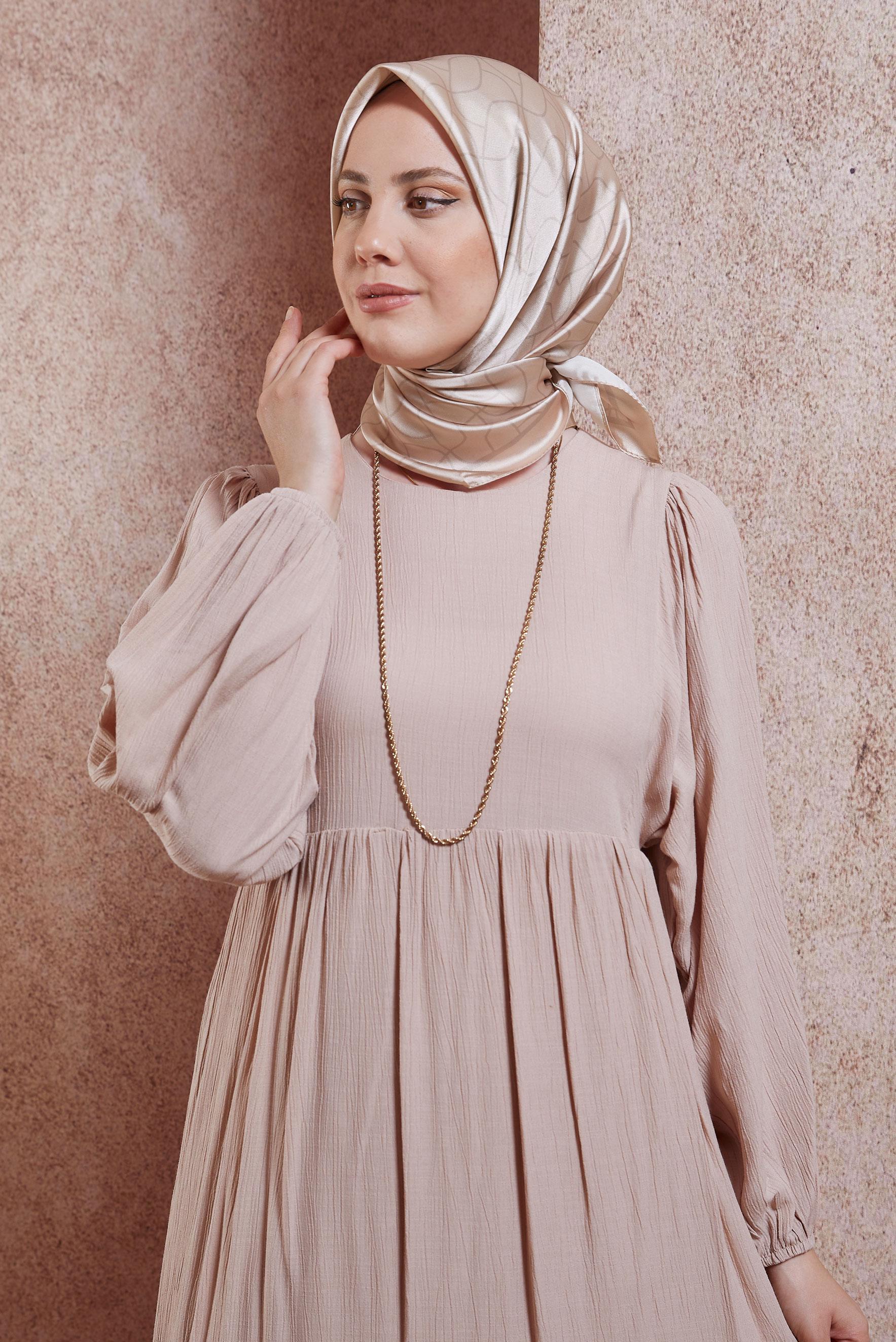 Tesettür giyim VİZON ALVİNA EŞARP 8437