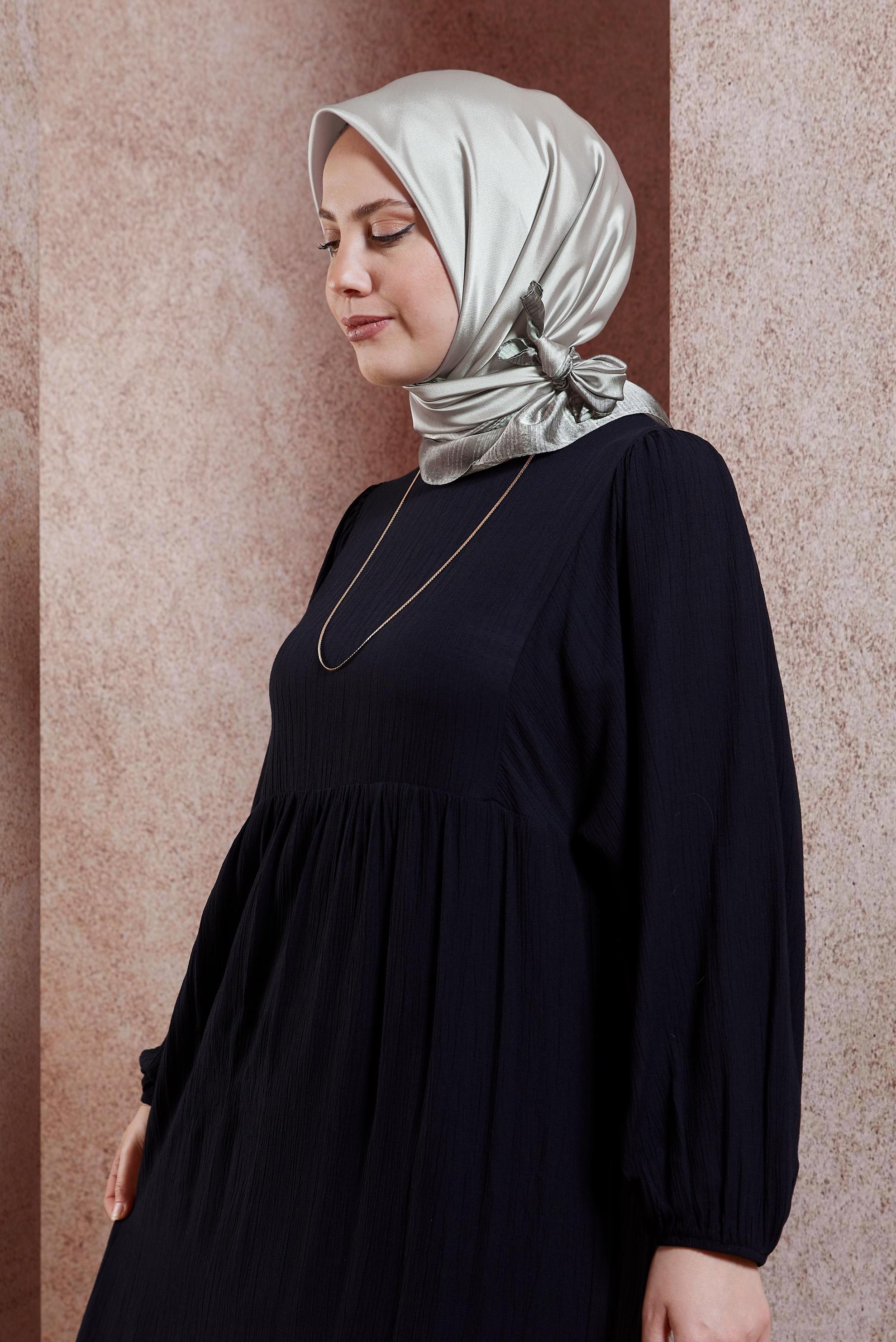 Tesettür giyim GRİ ALVİNA EŞARP 8438