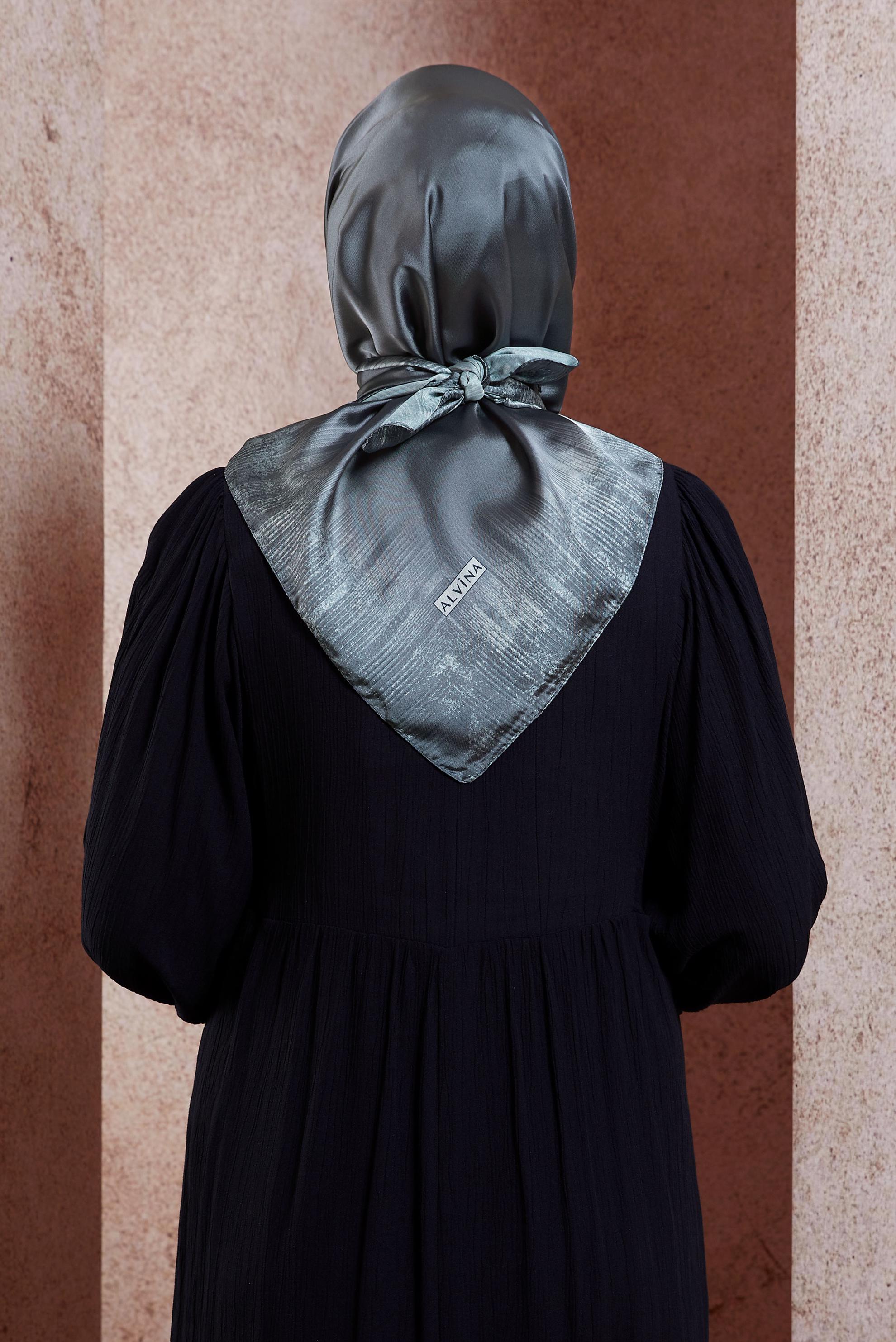 Vêtements hijab GRIS ÉCHARPE ALVINA 8438