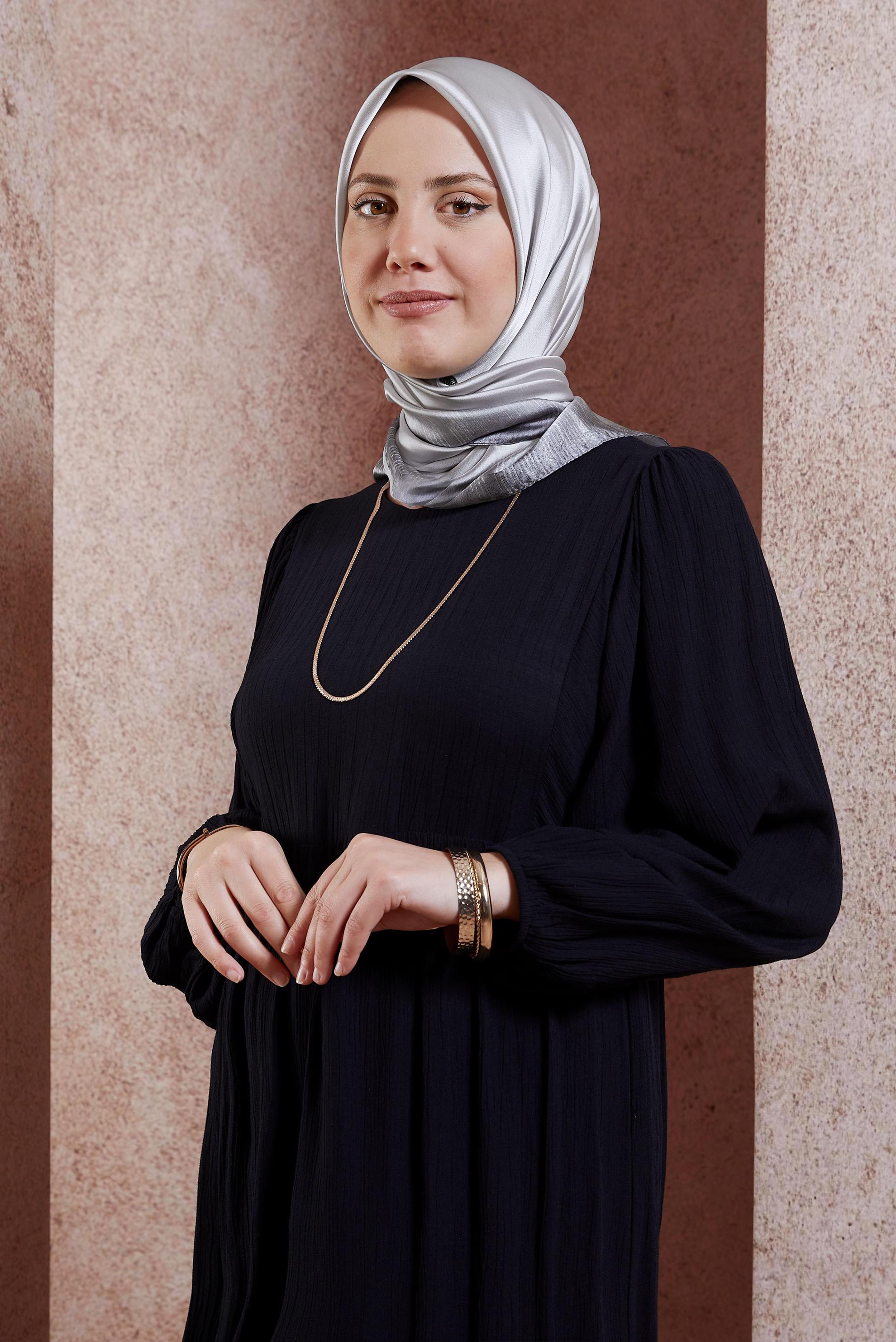 Vêtements hijab ARGENT ÉCHARPE ALVINA 8438