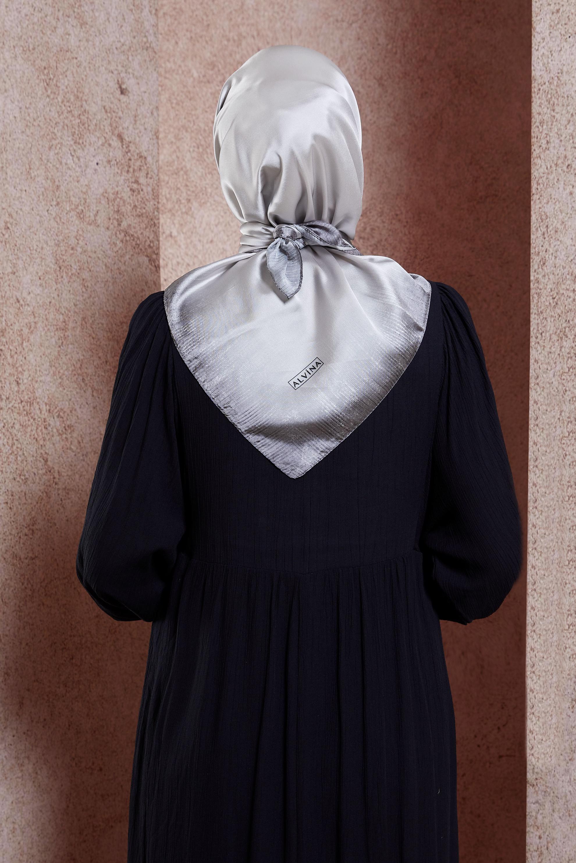 Vêtements hijab ARGENT ÉCHARPE ALVINA 8438