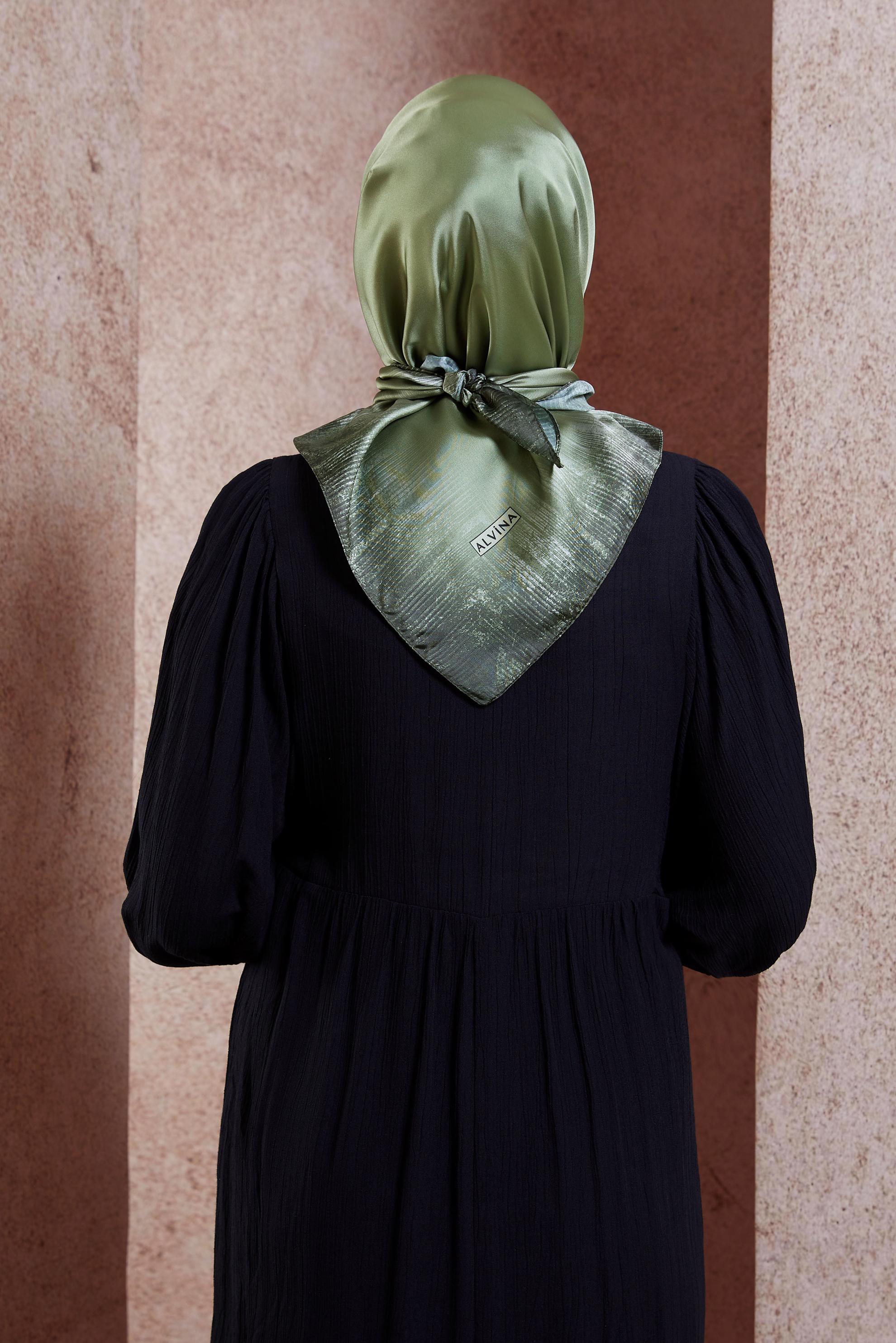 Vêtements hijab KAKI ÉCHARPE ALVINA 8438