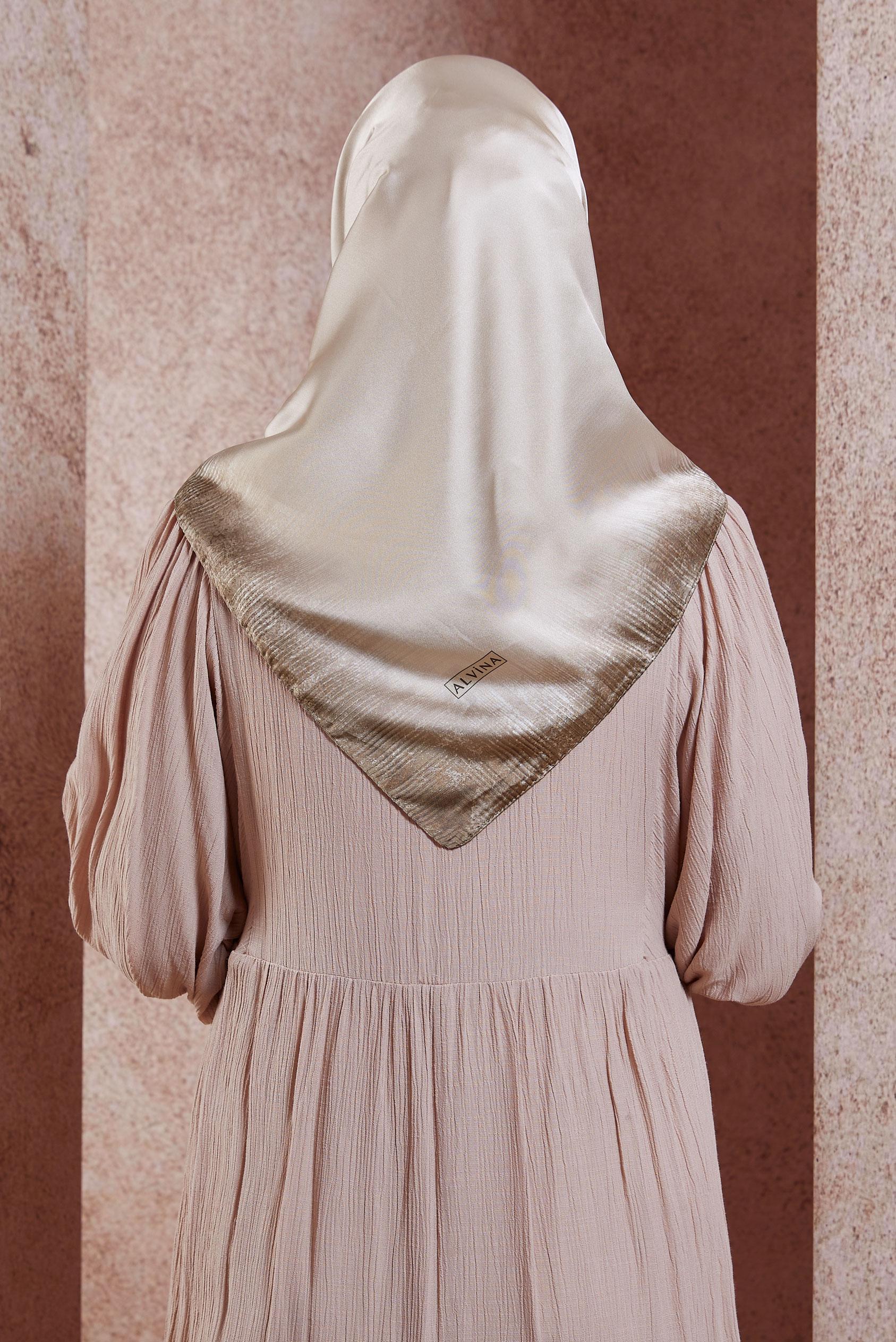 Tesettür giyim VİZON ALVİNA EŞARP 8438