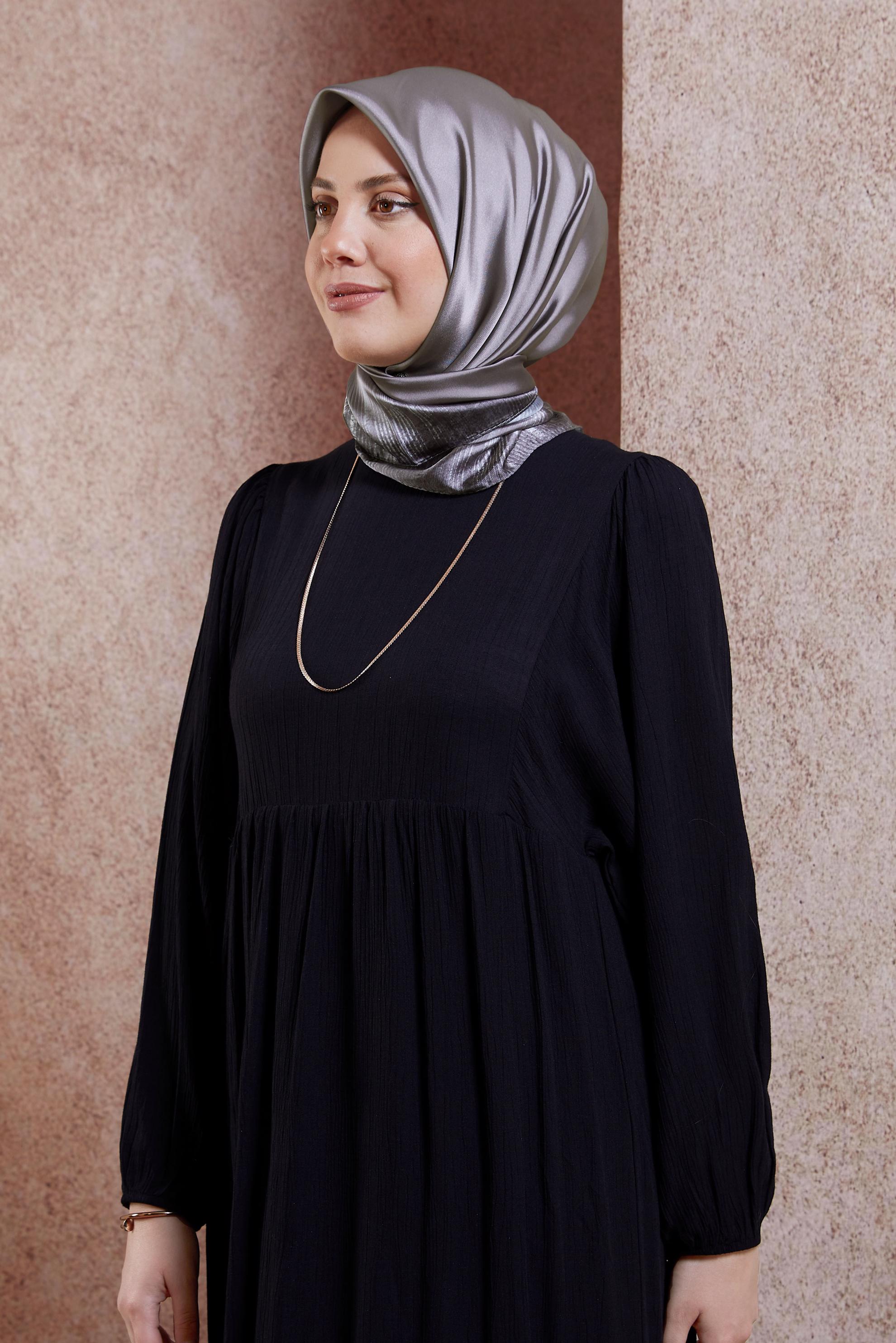 Tesettür giyim GRİ ALVİNA EŞARP 8438