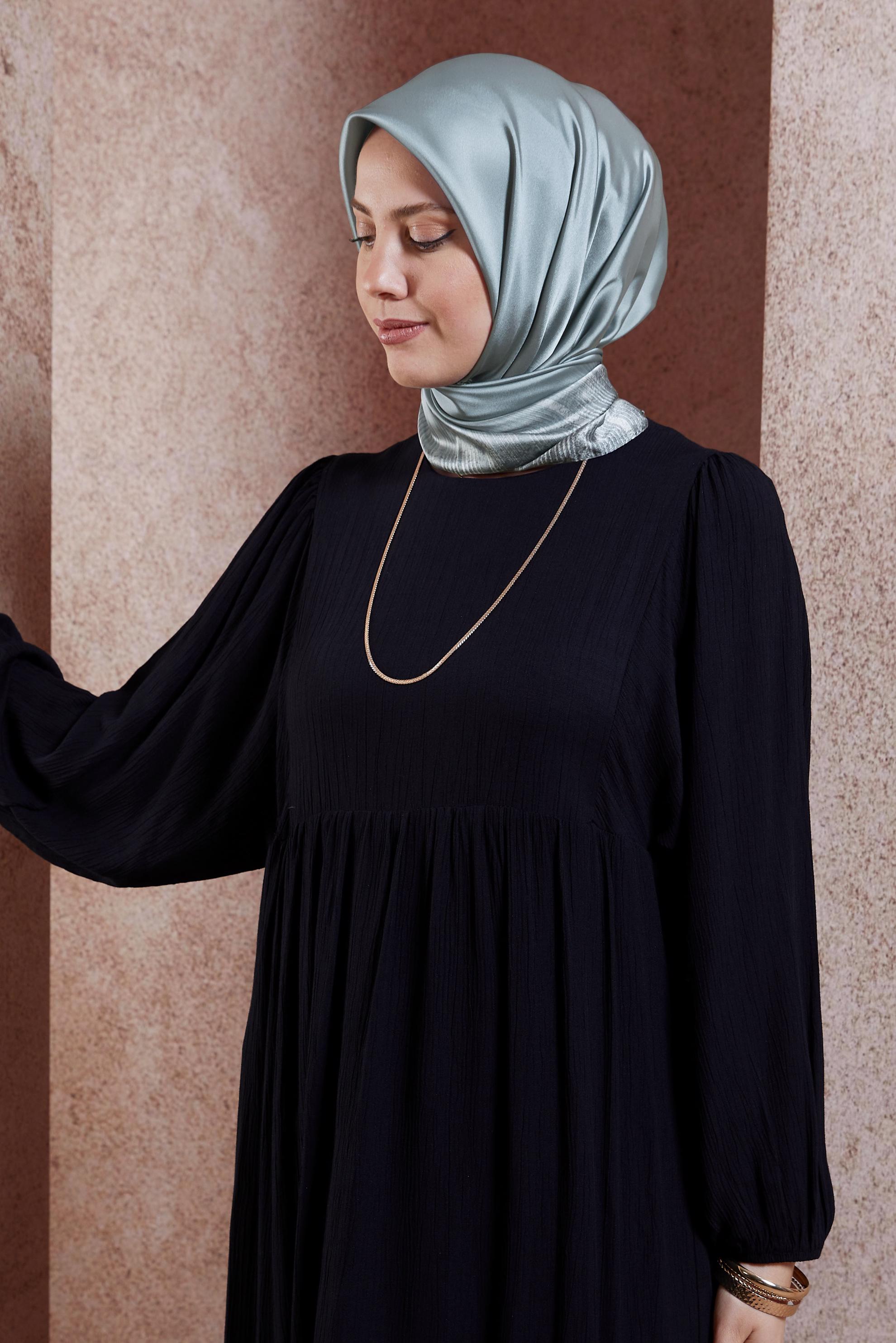 Tesettür giyim LACİVERT ALVİNA EŞARP 8438